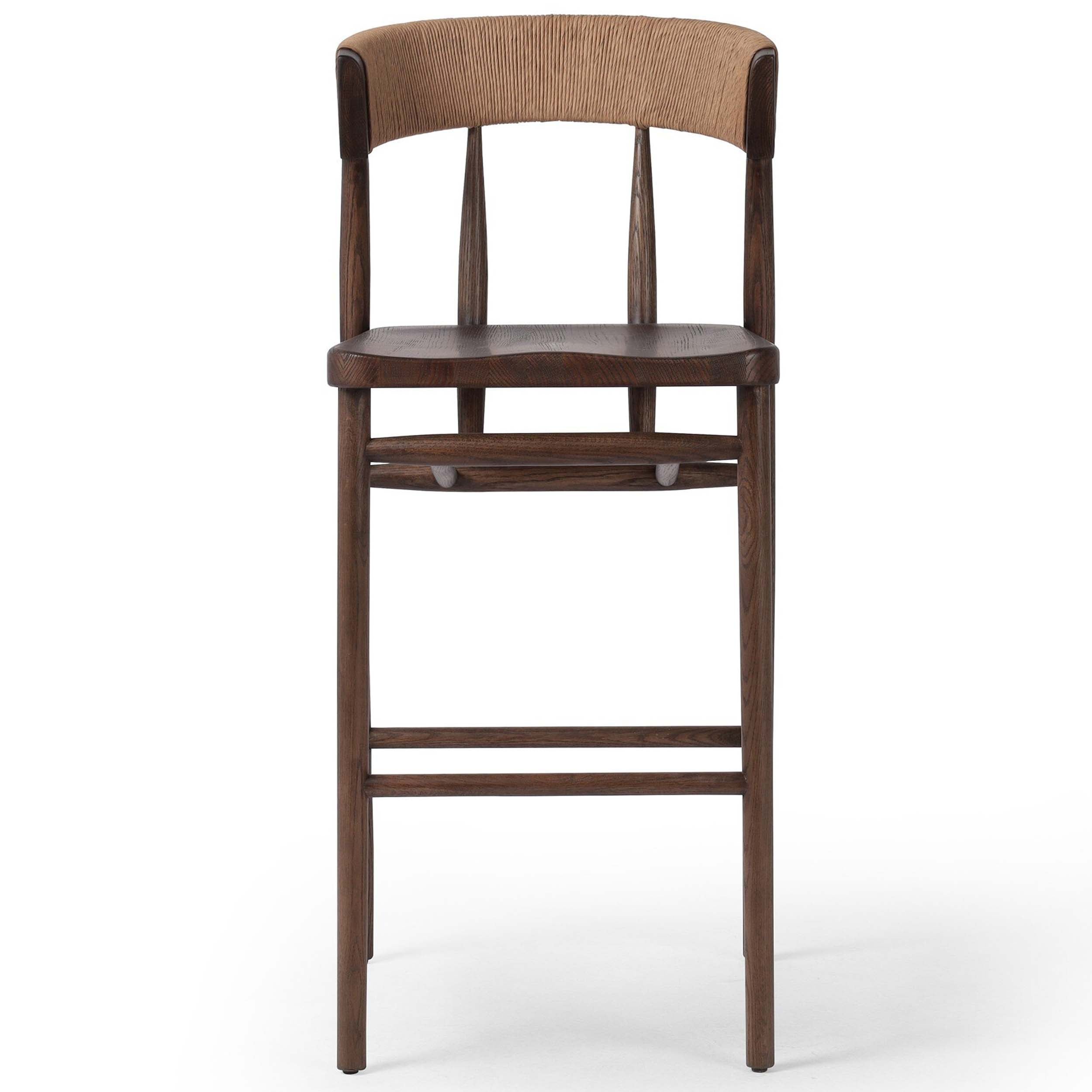 Buxton Bar + Counter Stool, Natural Paper Rush