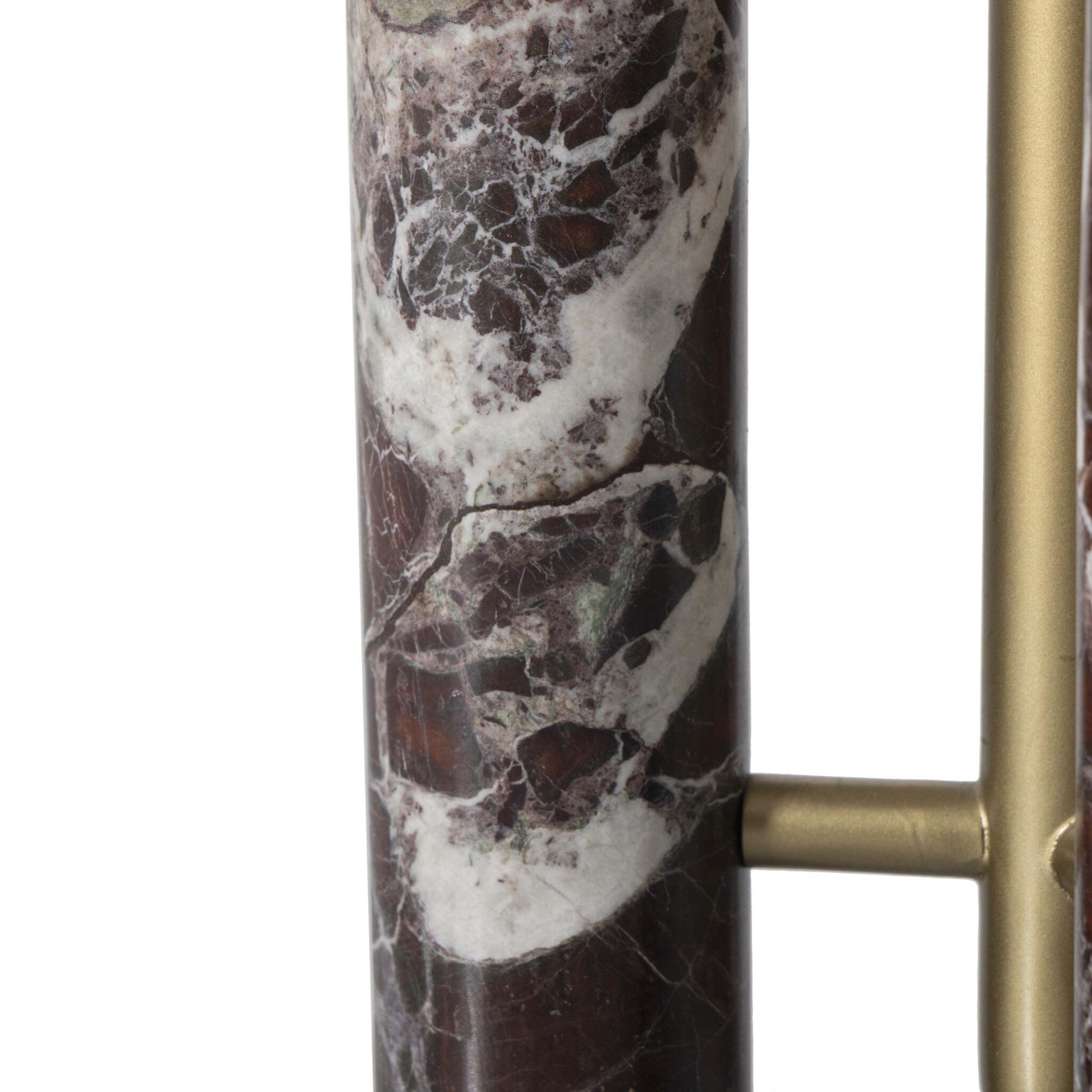 Medici Table Lamp, Merlot Marble