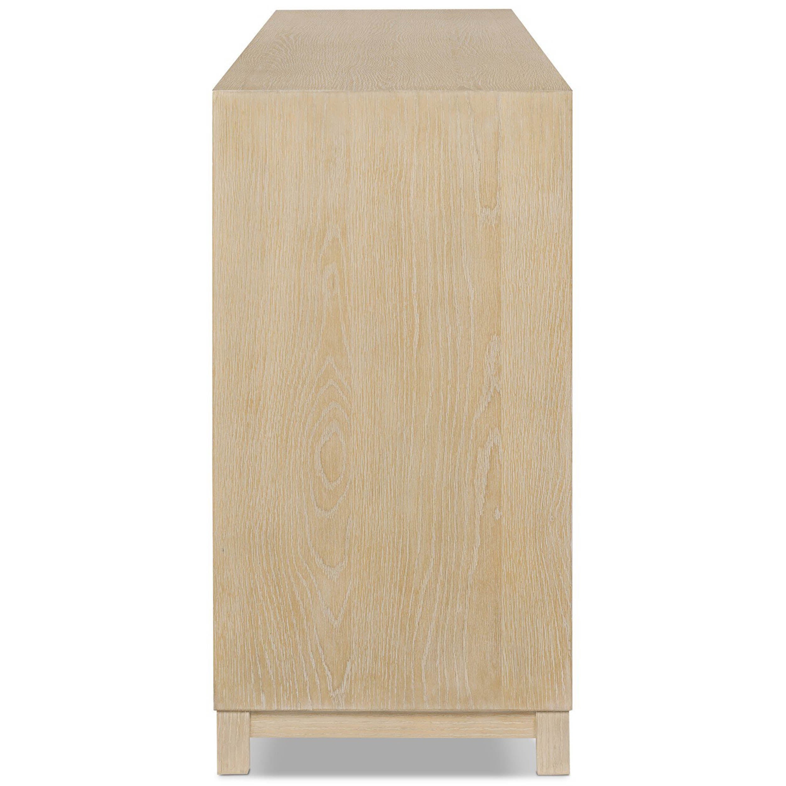 Millie 9 Drawer Dresser, Bleached Oak Veneer