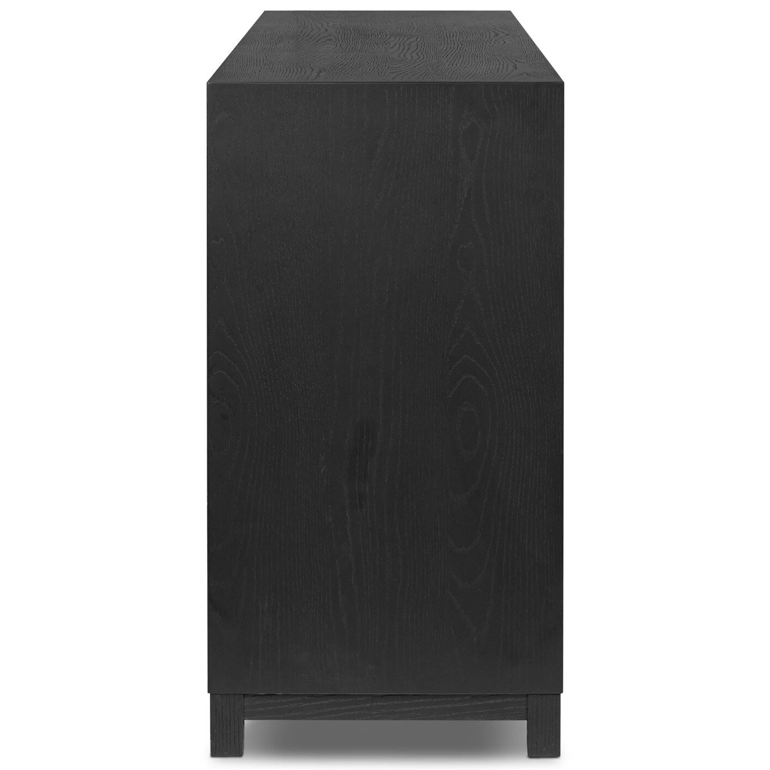 Millie 6 Drawer Dresser, Drifted Matte Black Veneer