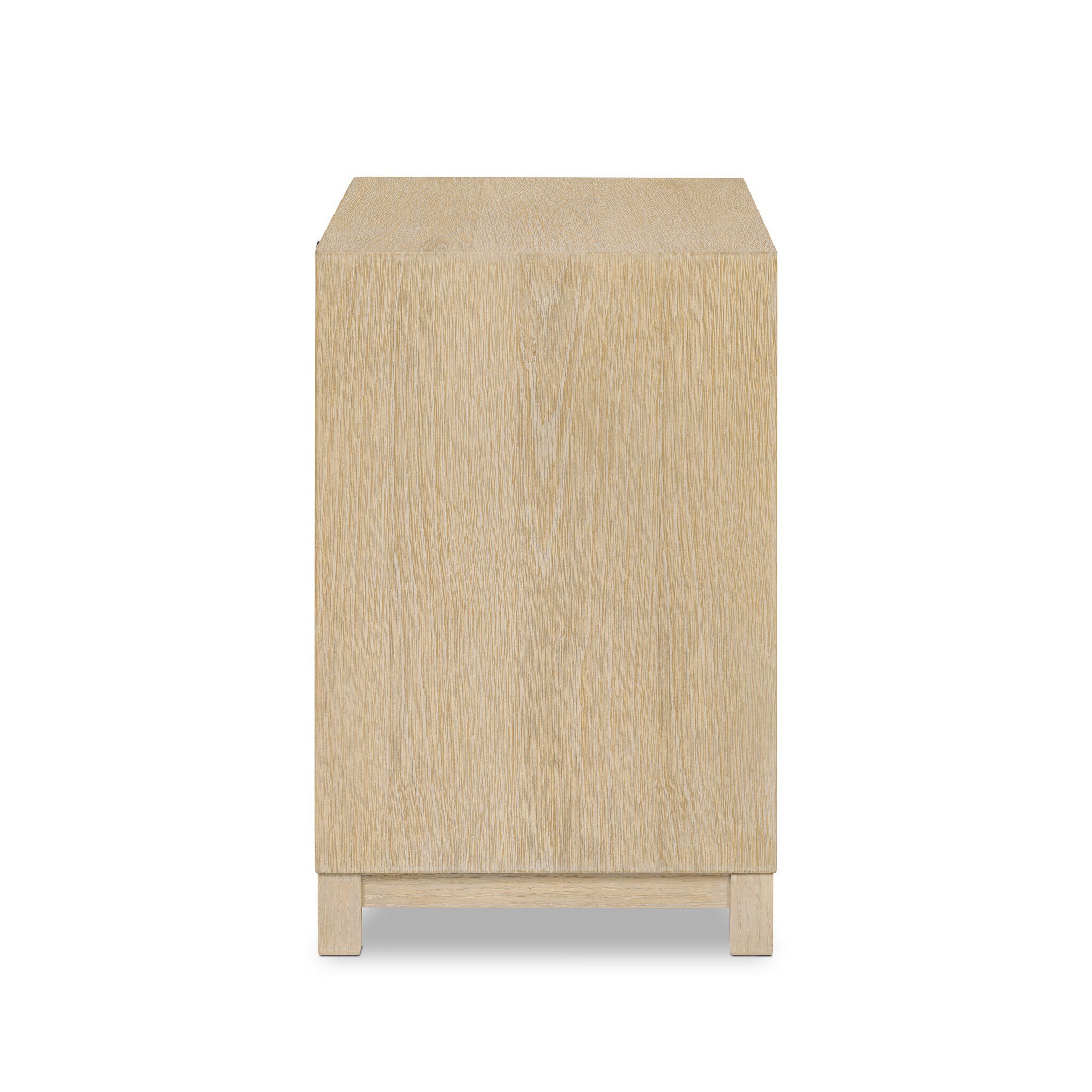Millie Nightstand, Bleached Oak Veneer