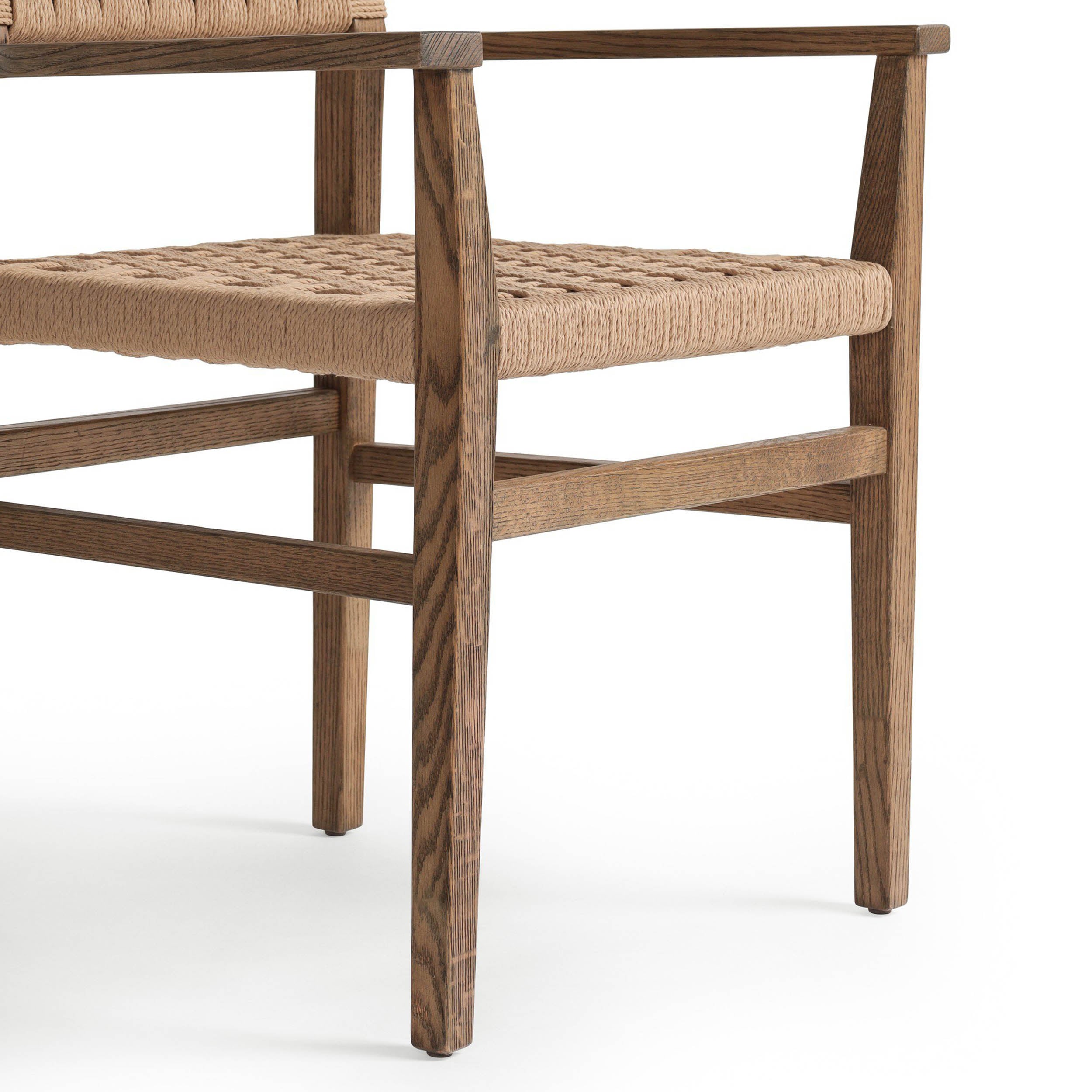 Hamlin Dining Armchair, Double Twisted Paper Cord