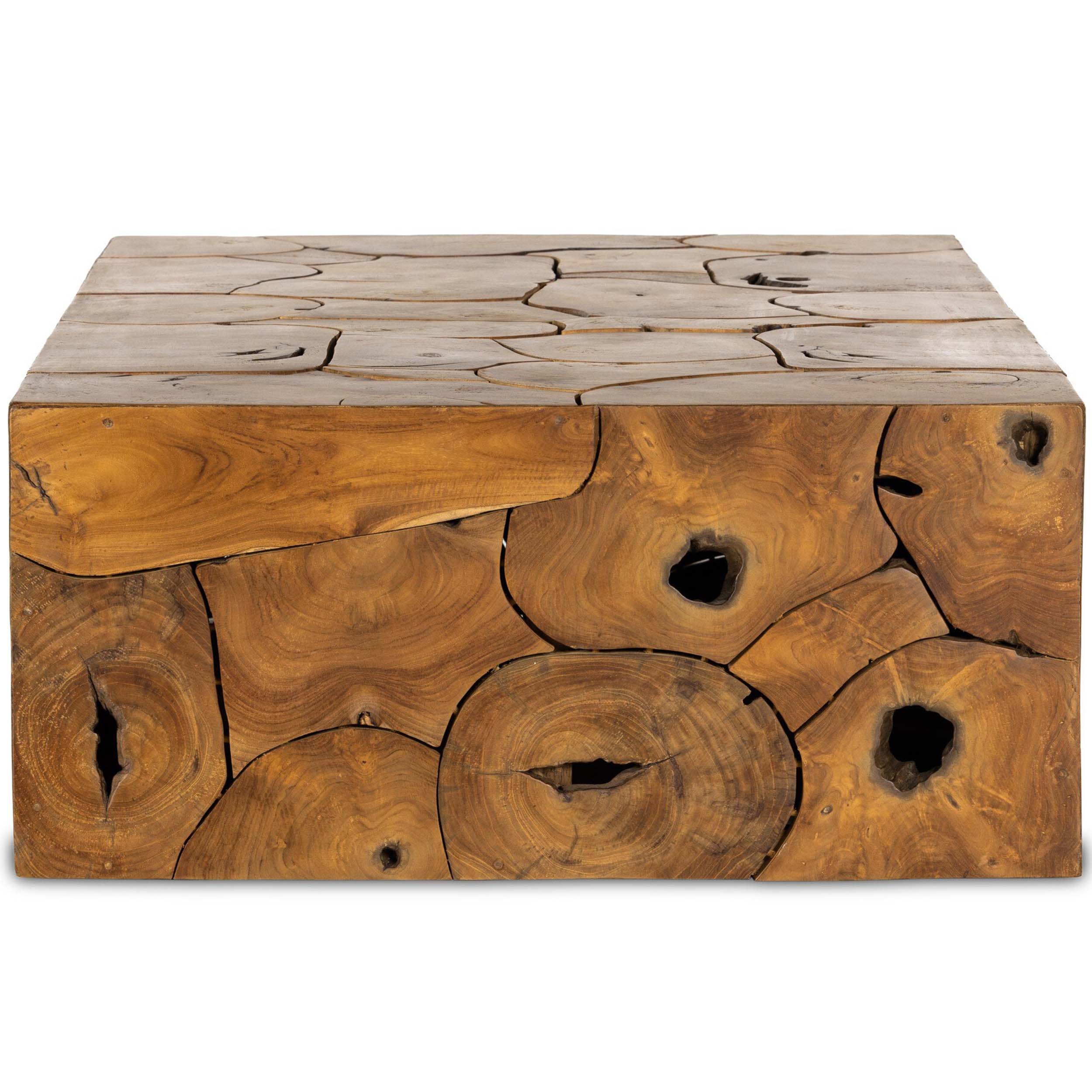 Tomlin Outdoor Coffee Table, Teak Root