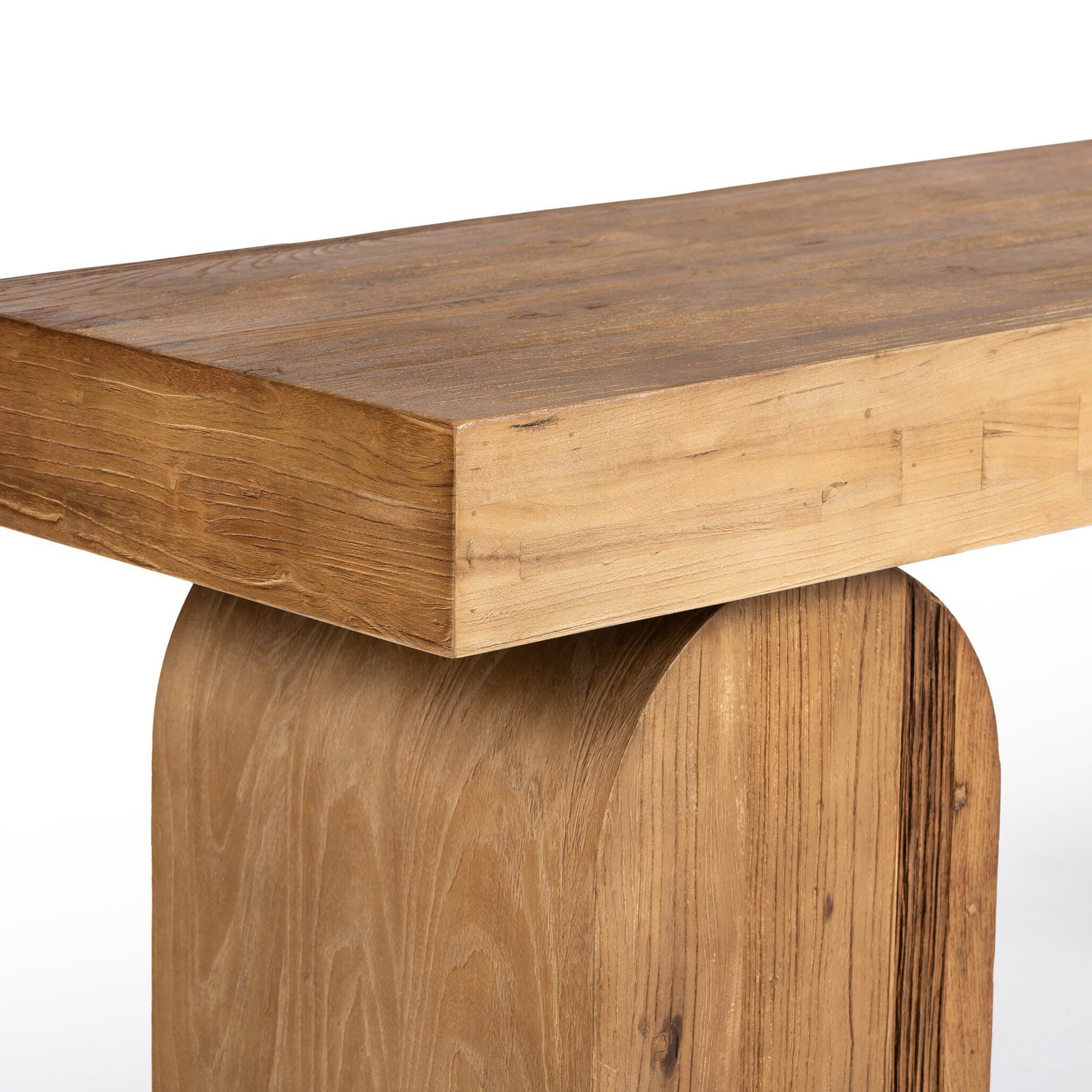 Keane Console Table, Reclaimed Natural Elm