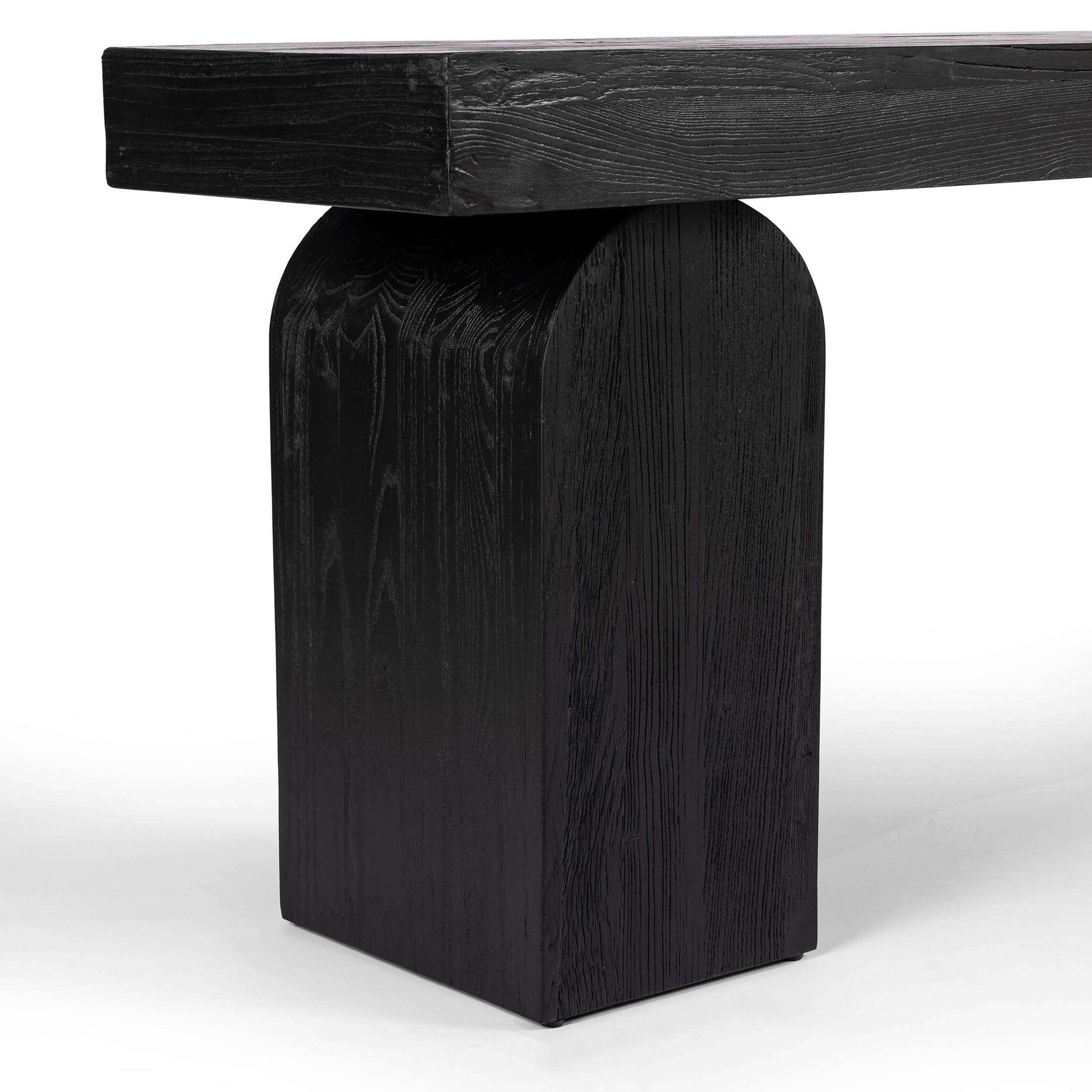 Keane Console Table, Reclaimed Black Elm