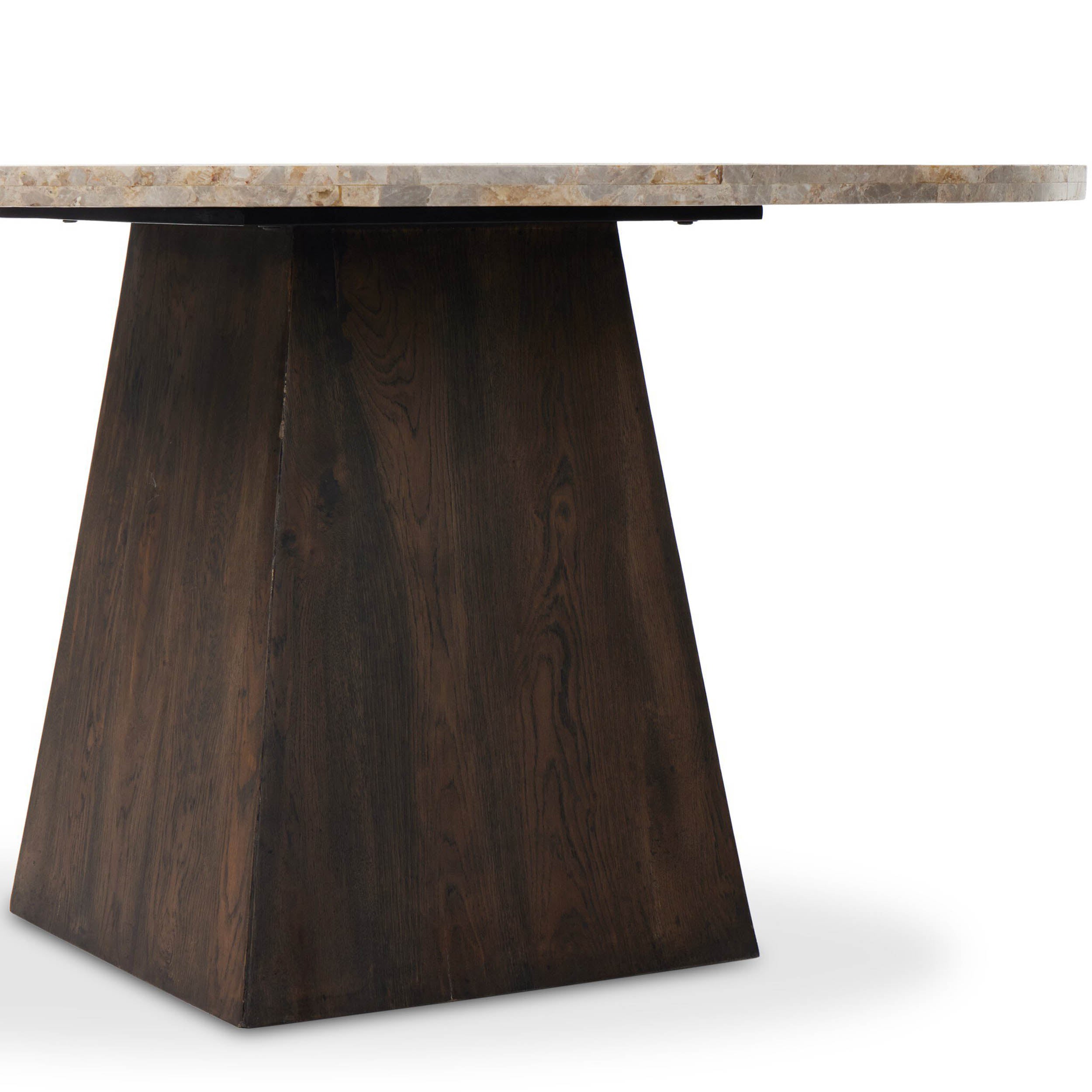 Brisa Round Dining Table 55", Dune Onyx