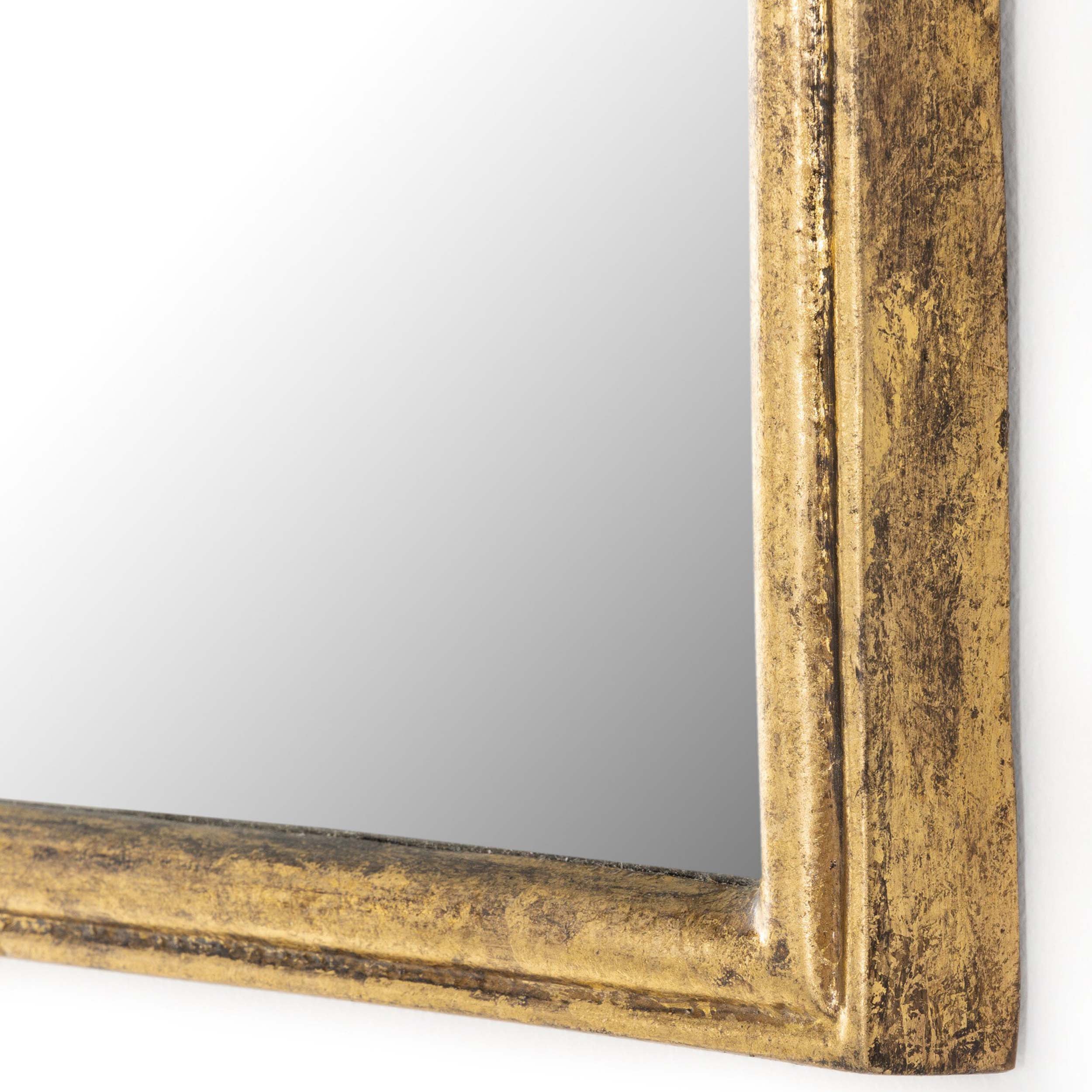 Loire Mirror, Antiqued Gold Leaf