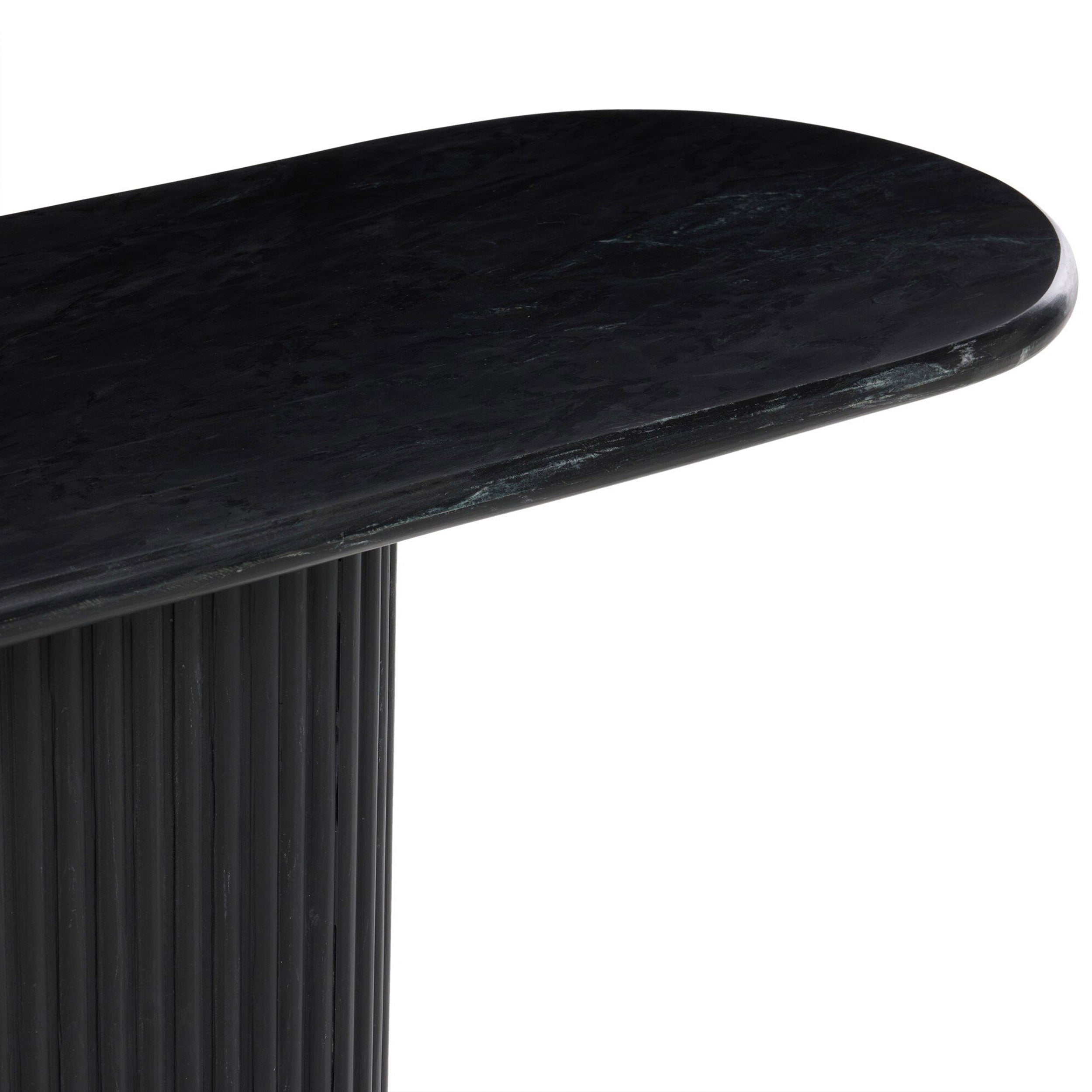 Oranda Console Table, Black Marble
