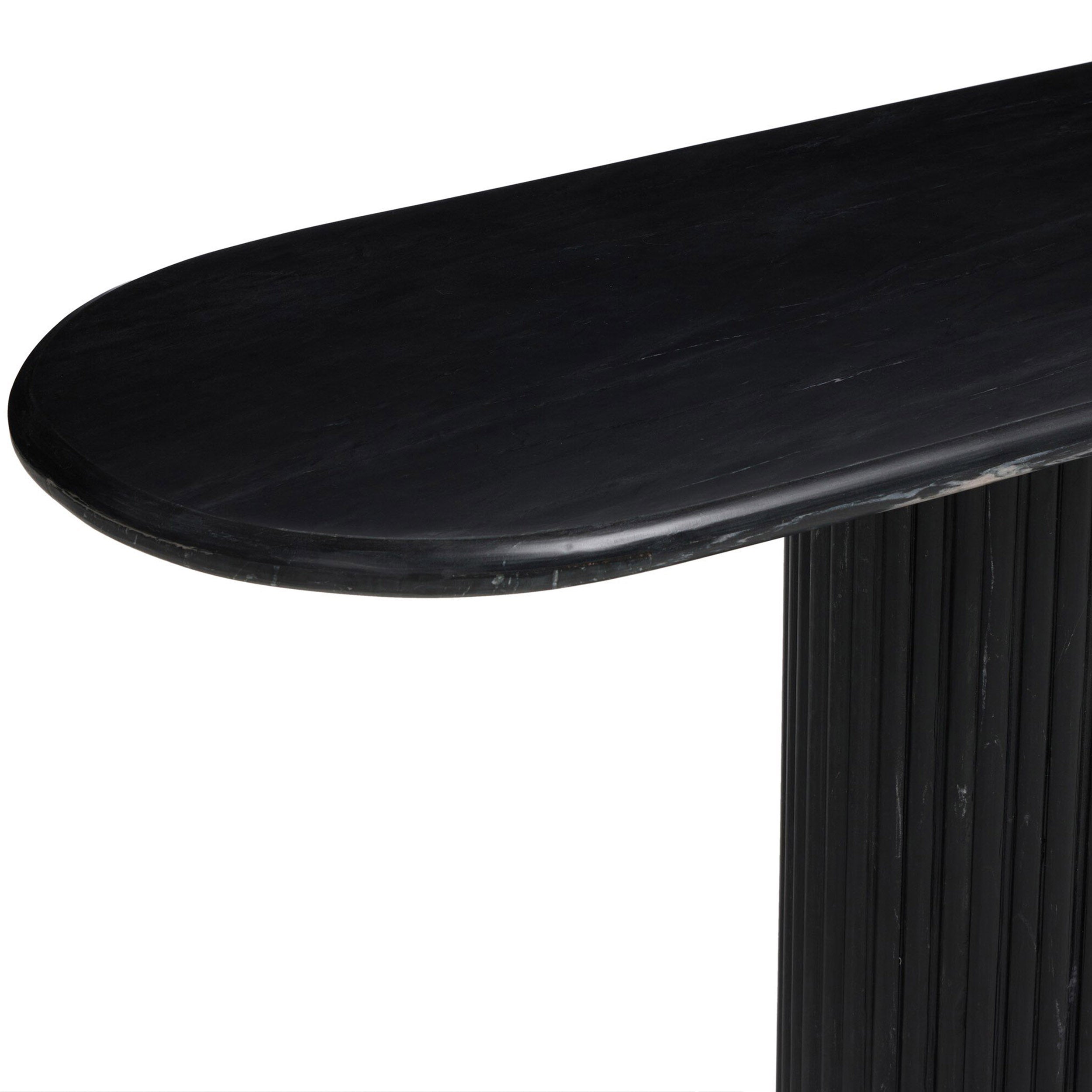 Oranda Console Table, Black Marble