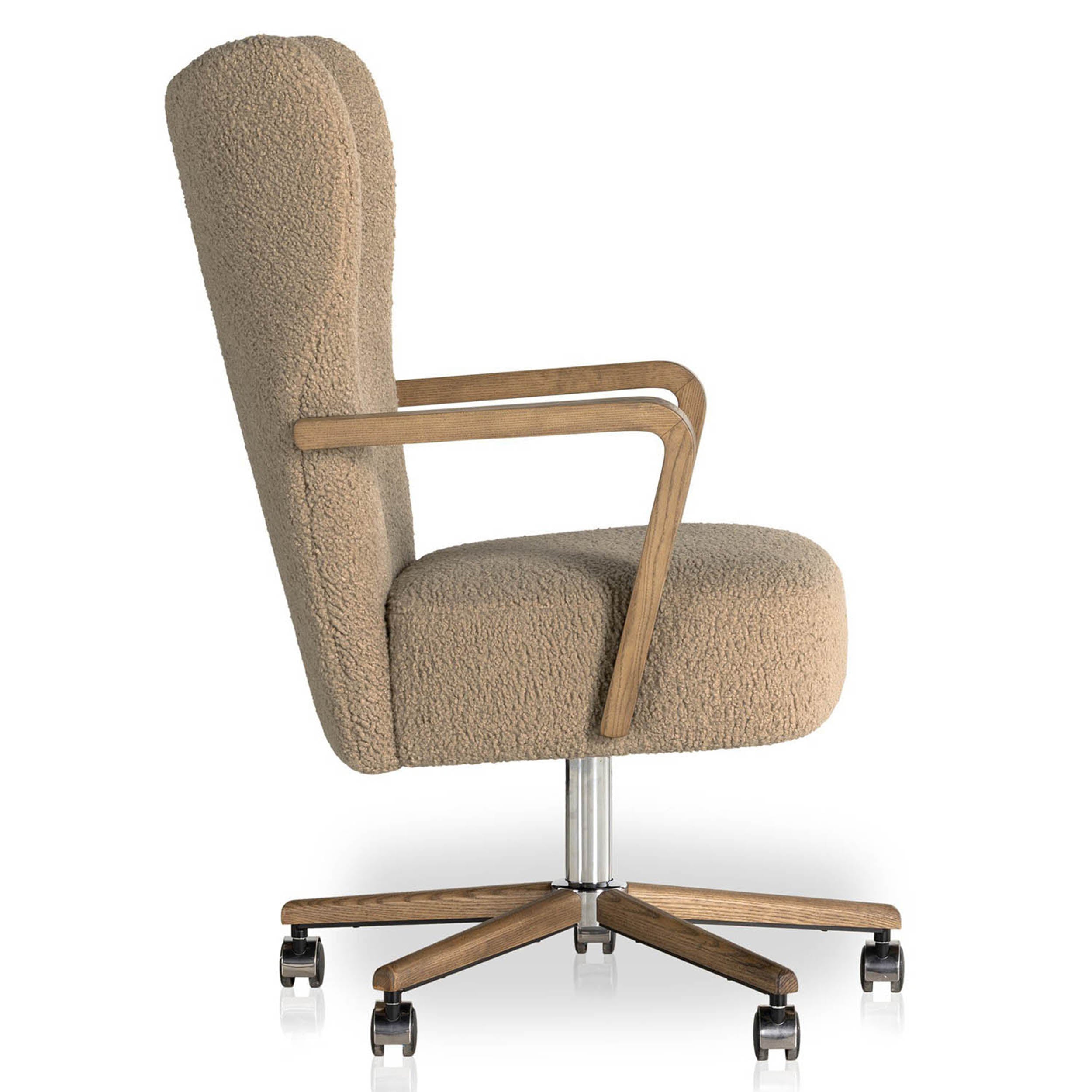 Melrose Desk Chair, Sheepskin Camel