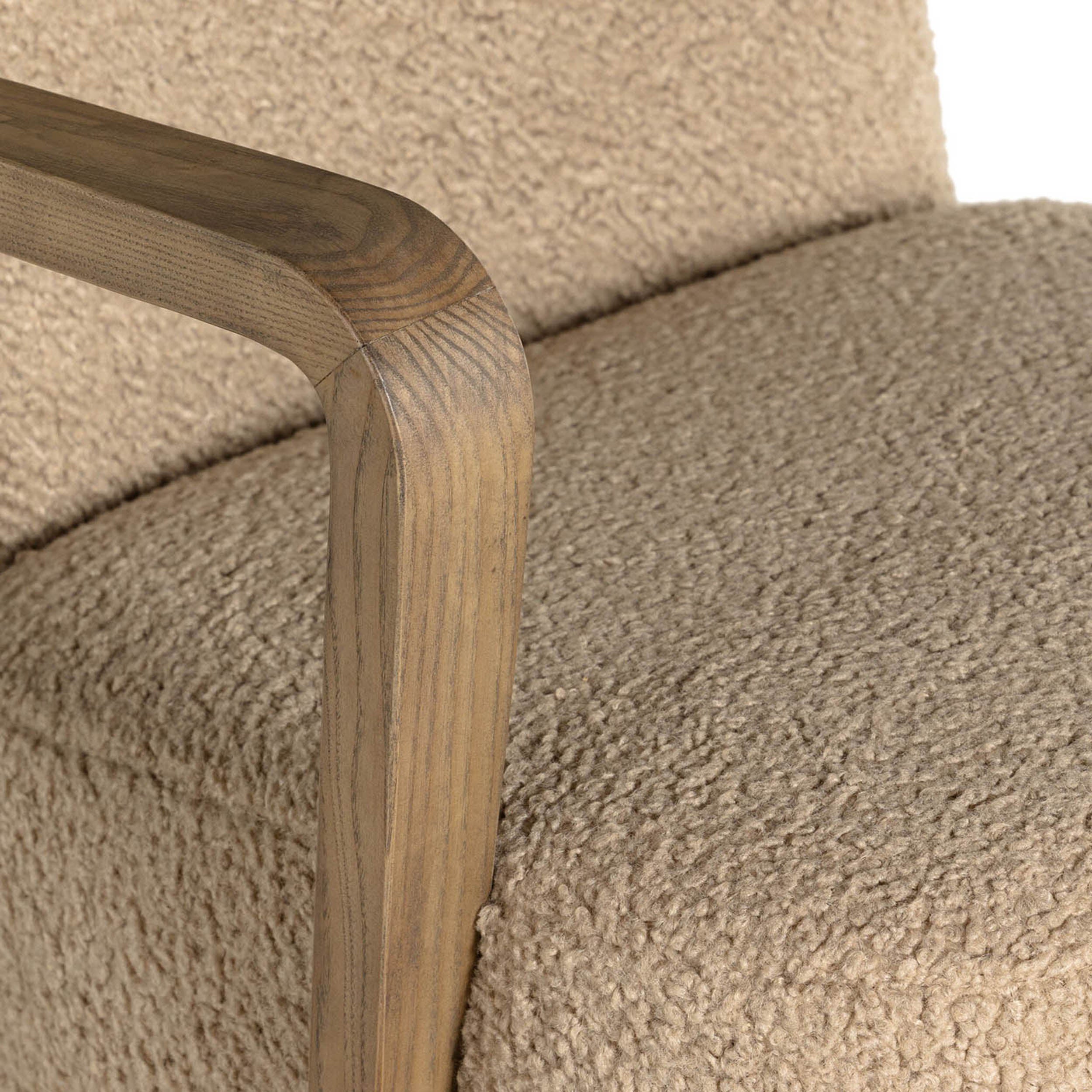 Melrose Desk Chair, Sheepskin Camel