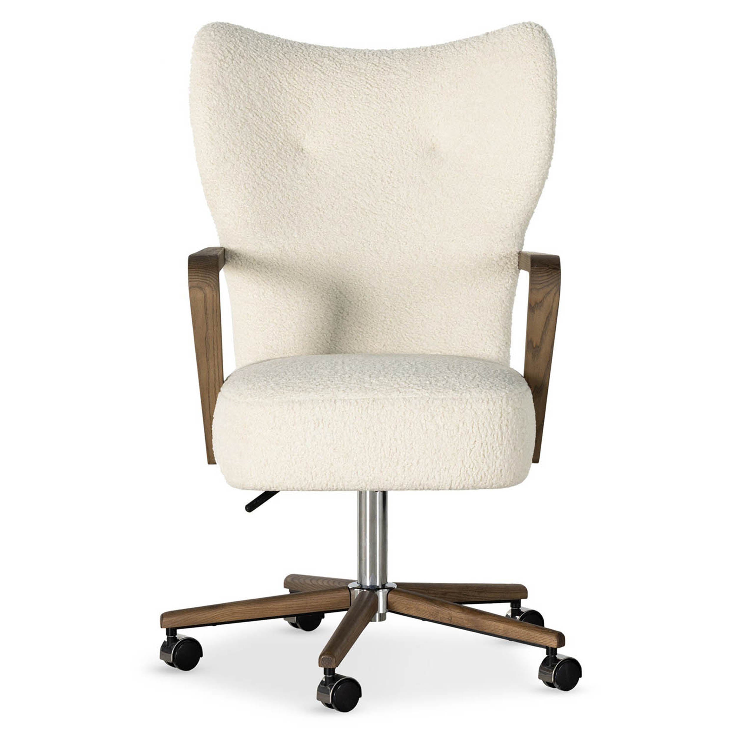 Melrose Desk Chair, Sheepskin Natural