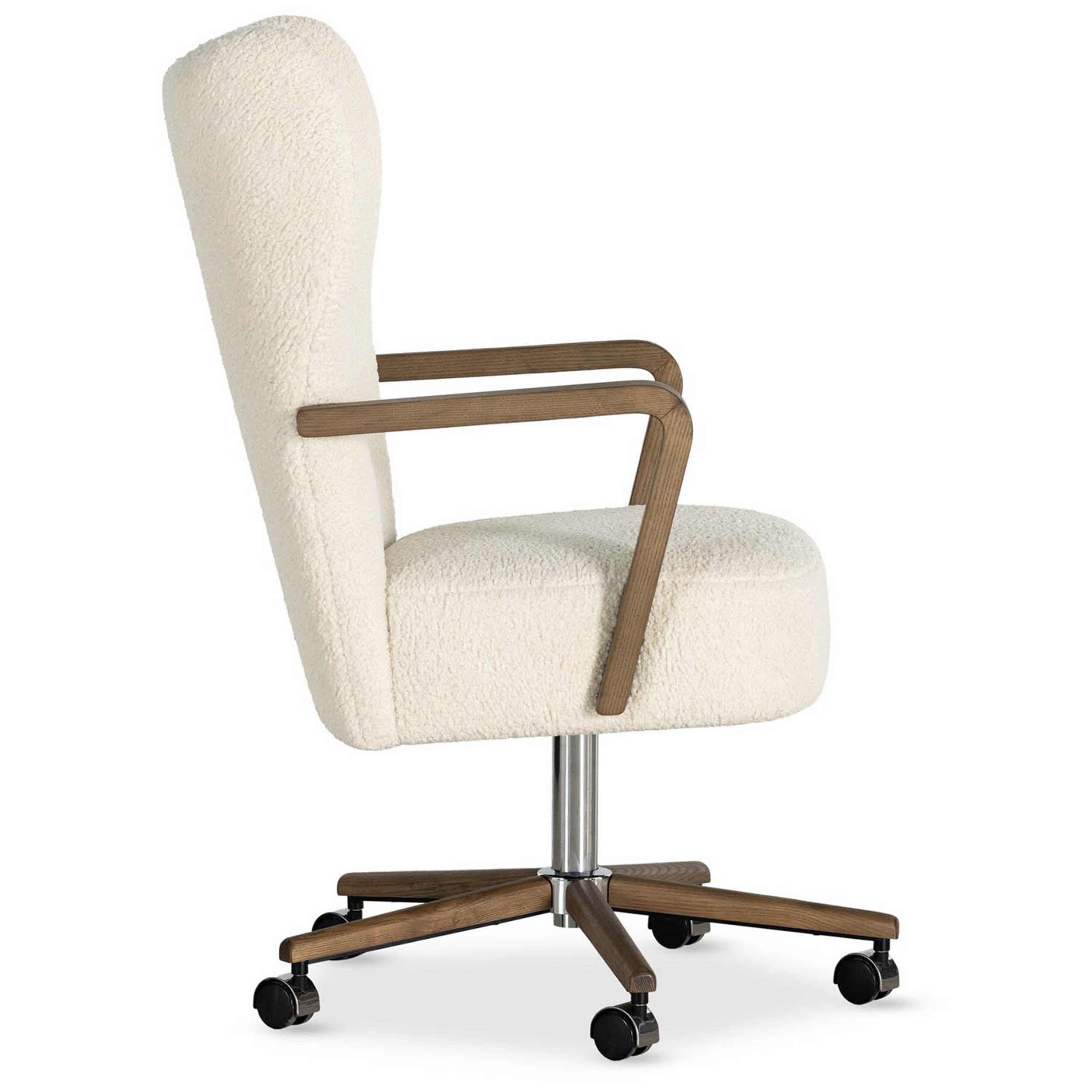 Melrose Desk Chair, Sheepskin Natural