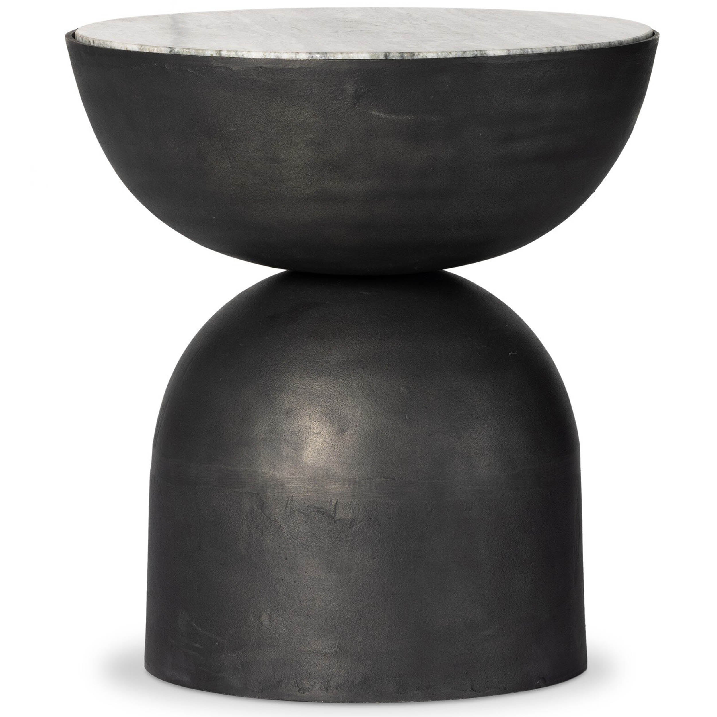 Corbett End Table, River Grey Marble