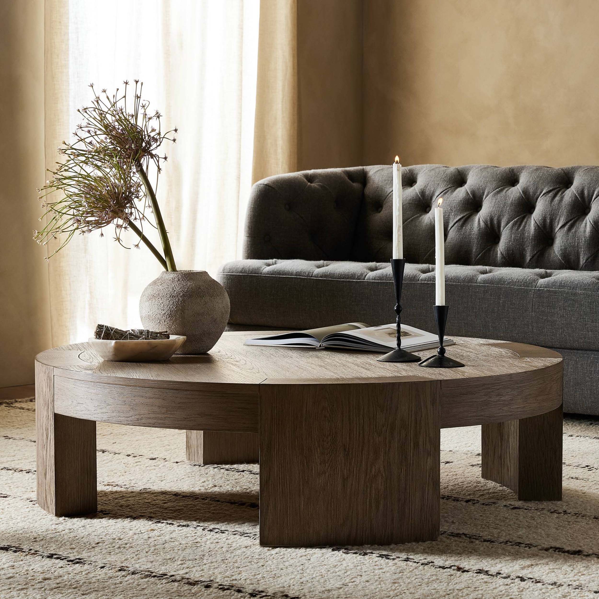 Sheffield Coffee Table, Warm Natural Flat Oak Veneer