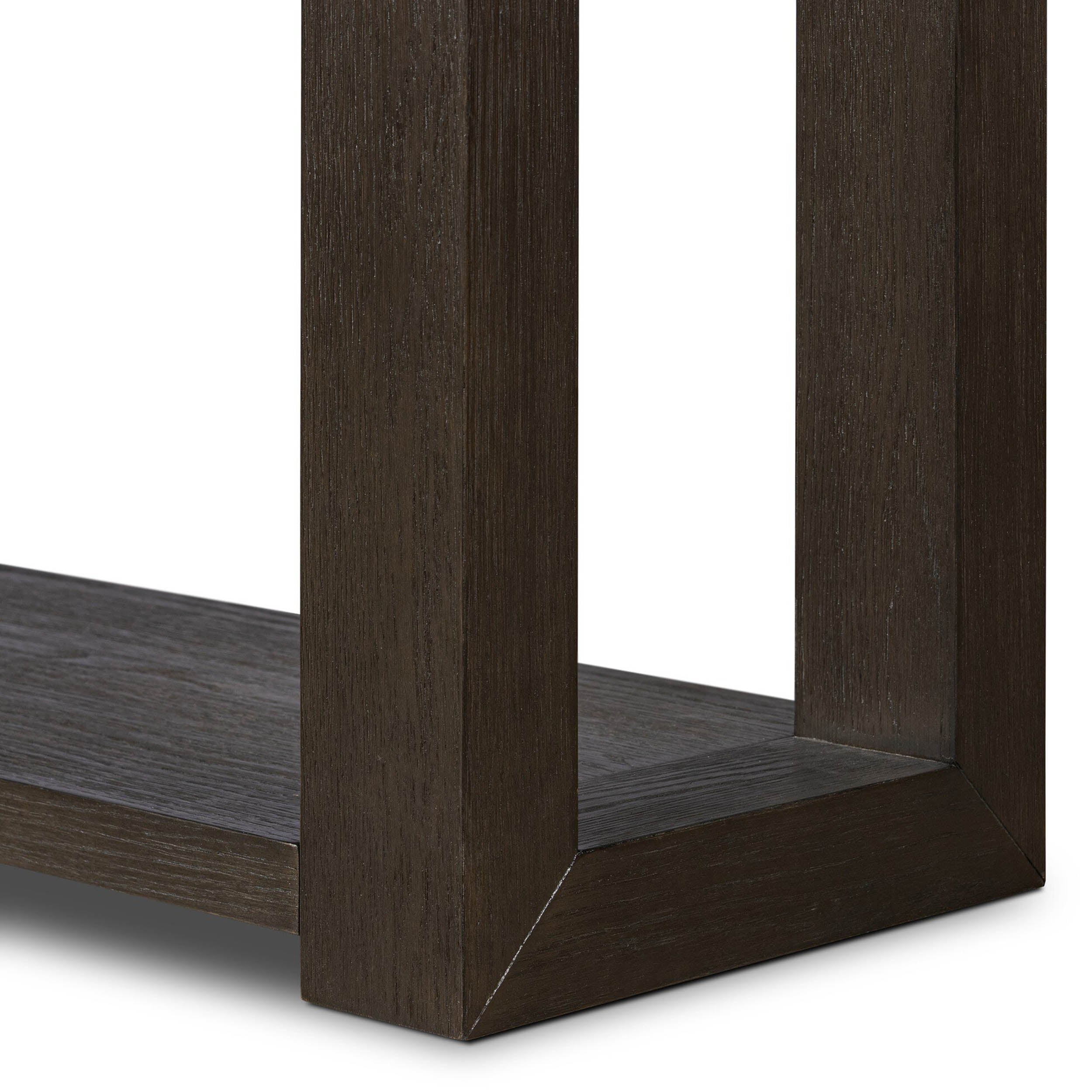 Thomas Console Table, Dark Anthracite Oak Veneer