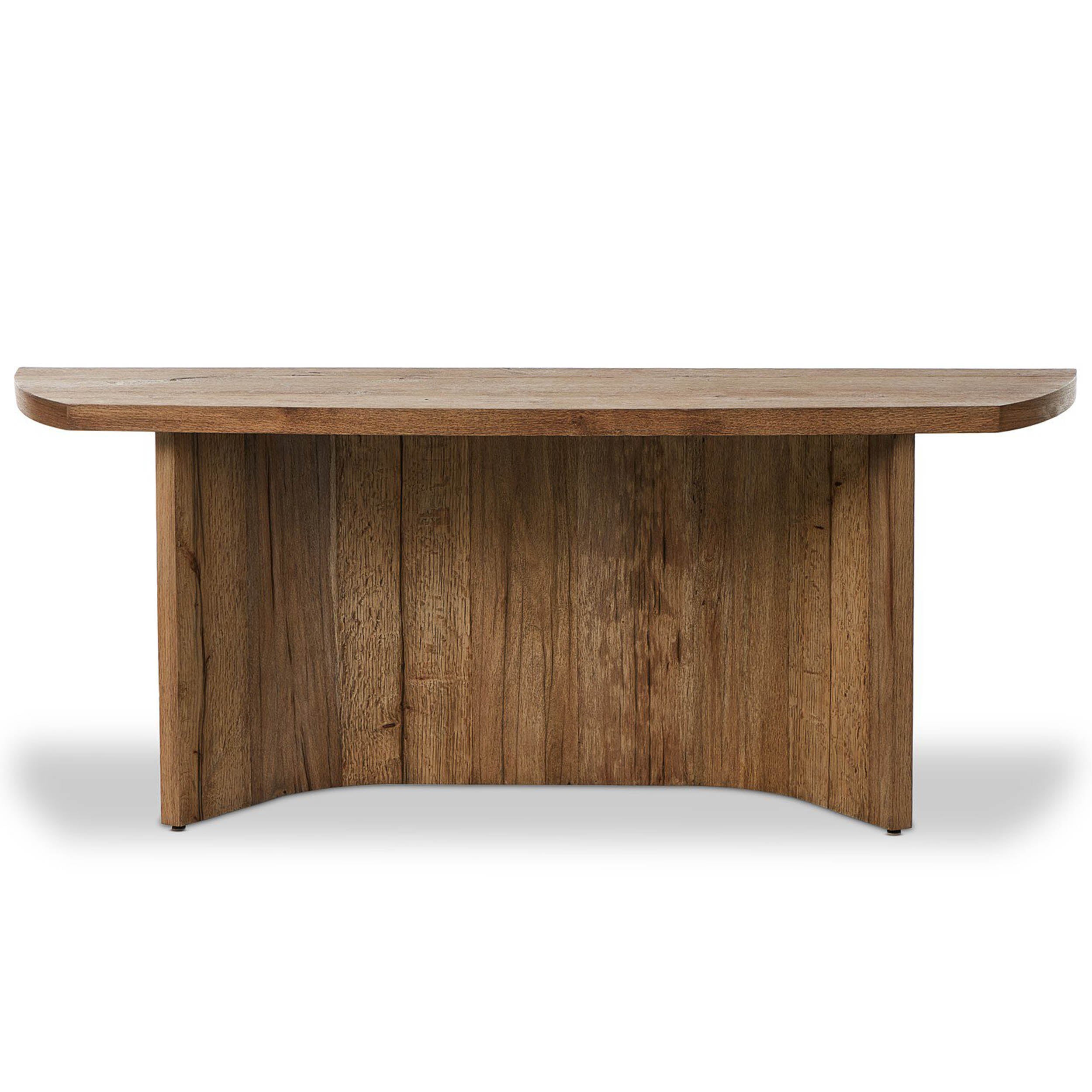 Brinton Console Table, Rustic Oak Veneer