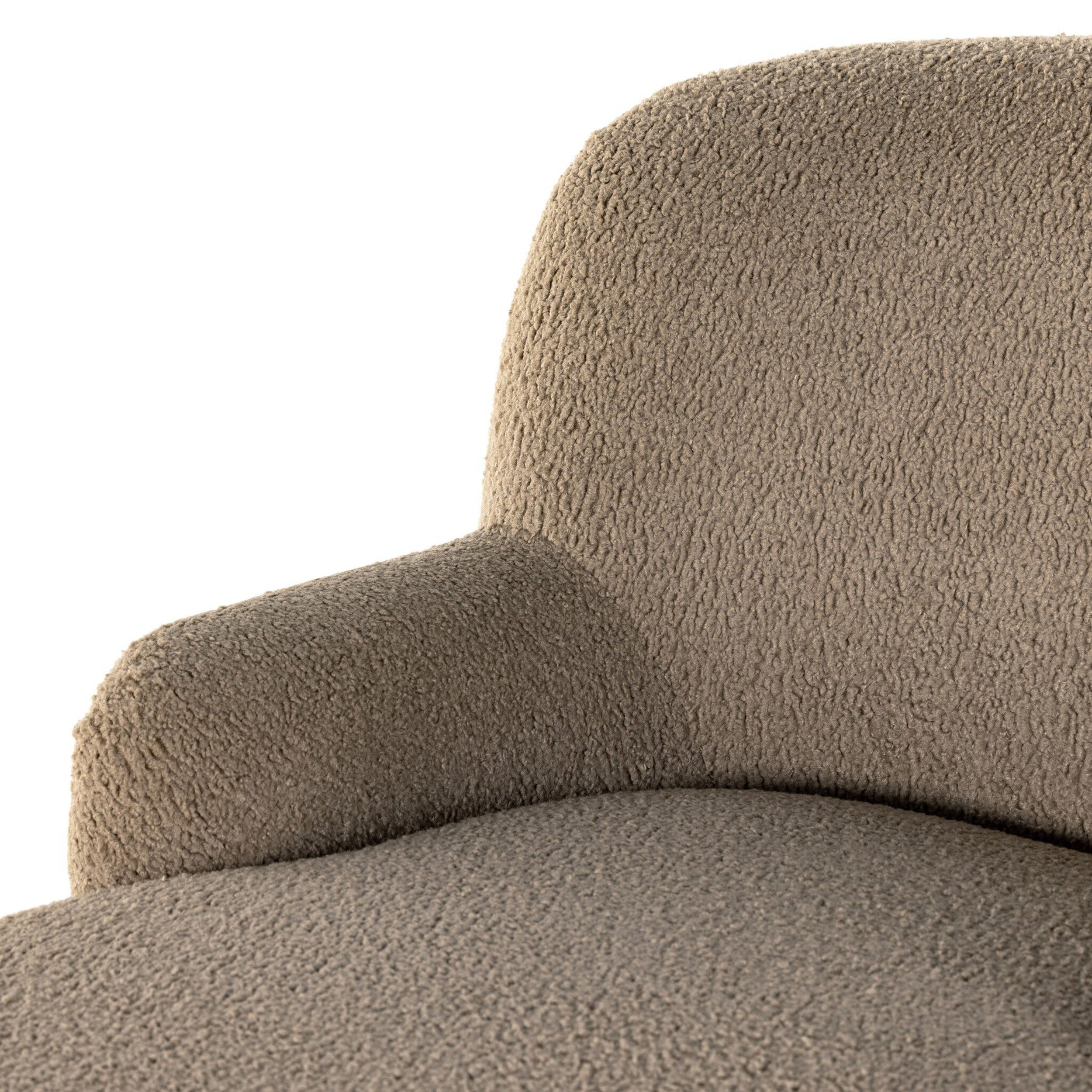Kadon Chaise Lounge, Sheepskin Camel