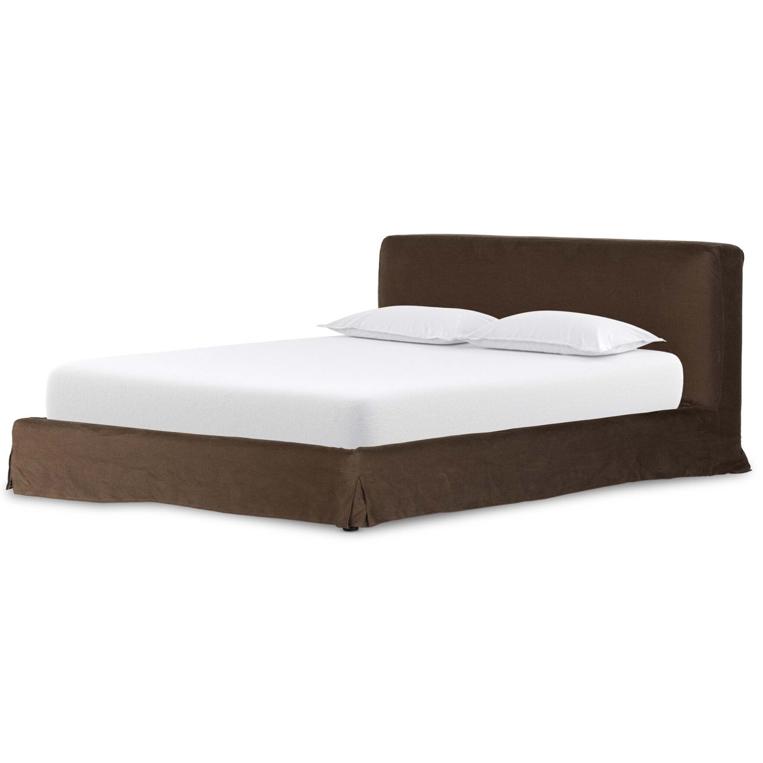 Aidan Slipcover Bed, Brussels Coffee