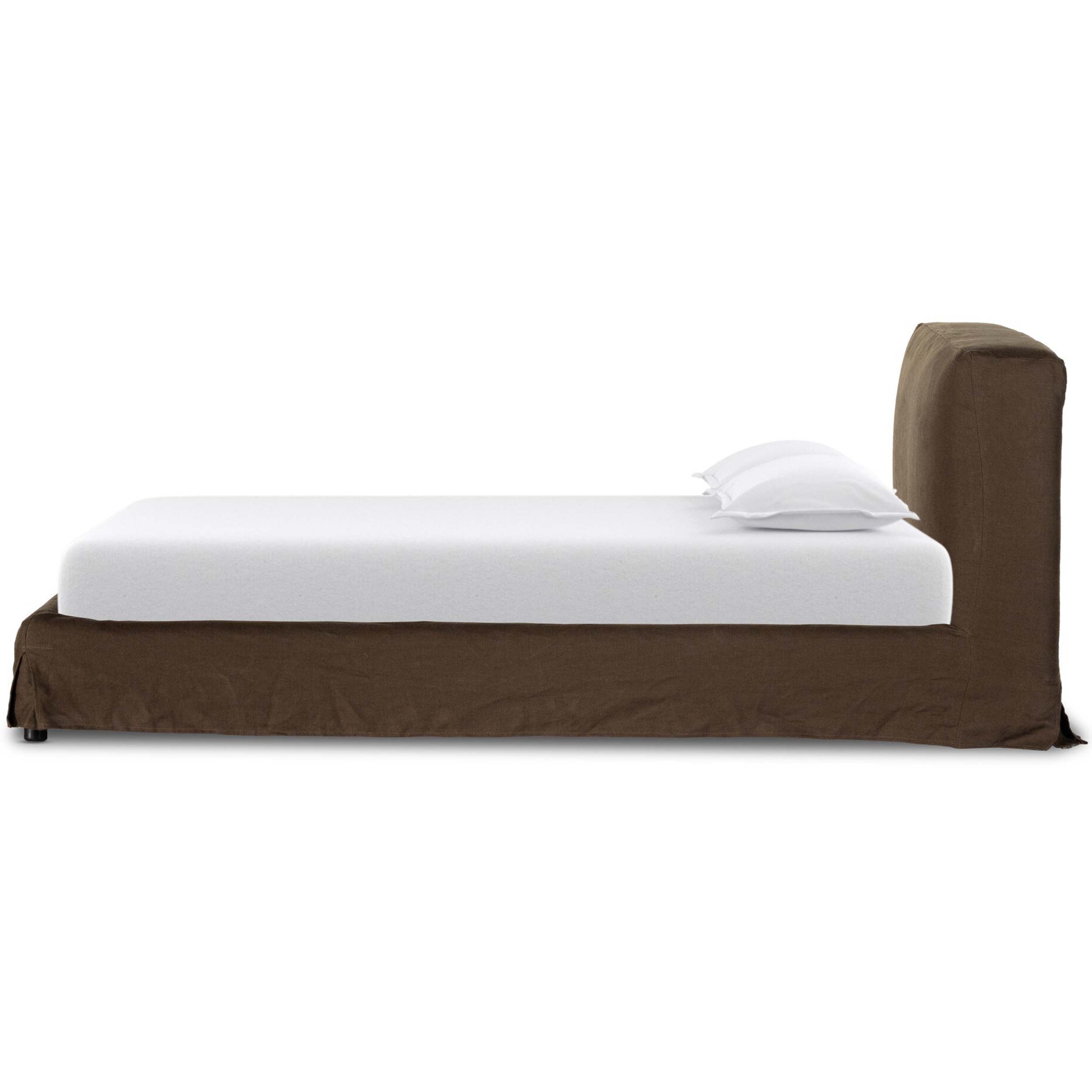 Aidan Slipcover Bed, Brussels Coffee