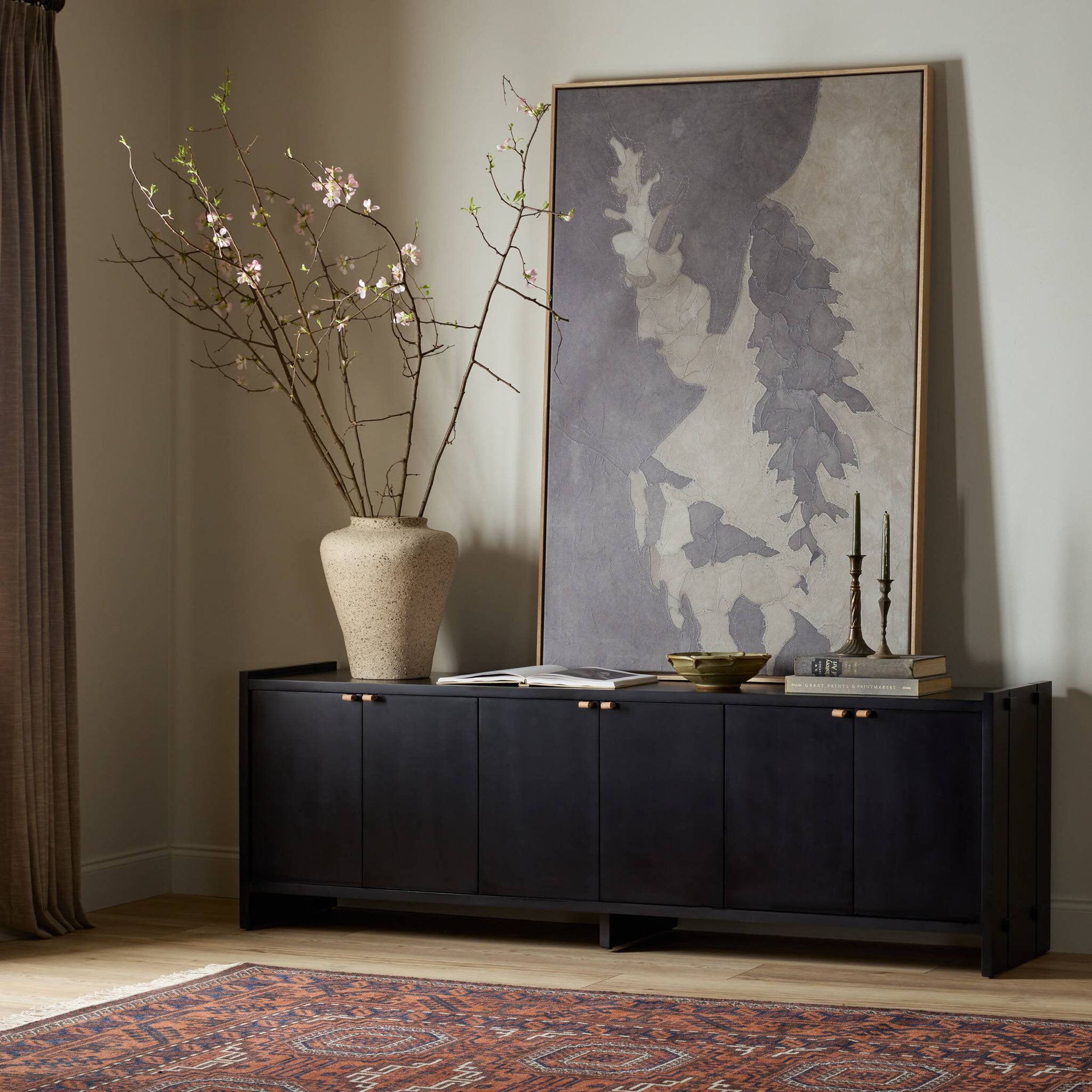 Etro Media Console, Black Wash Poplar