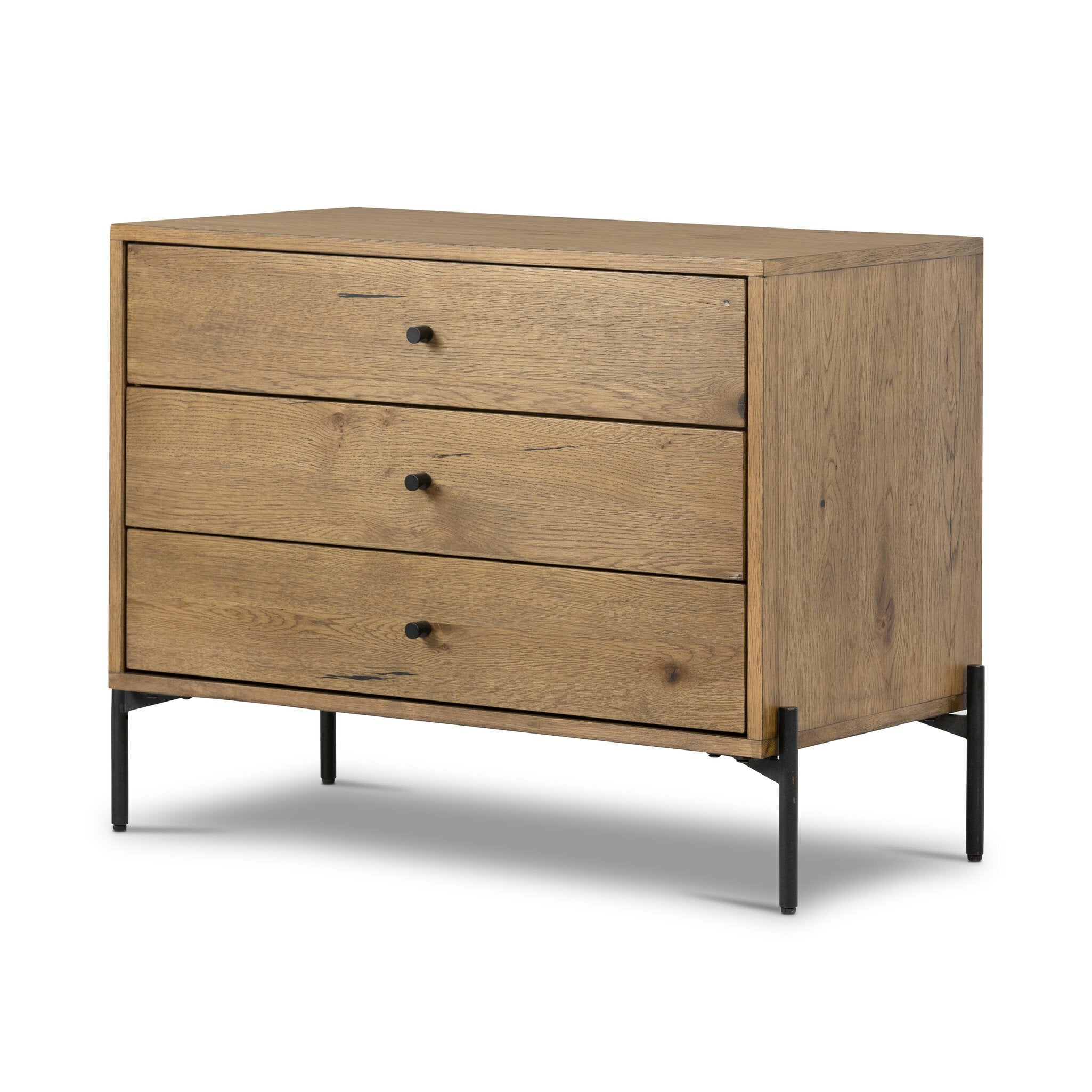 Eaton Large Nightstand, Amber Oak Resin