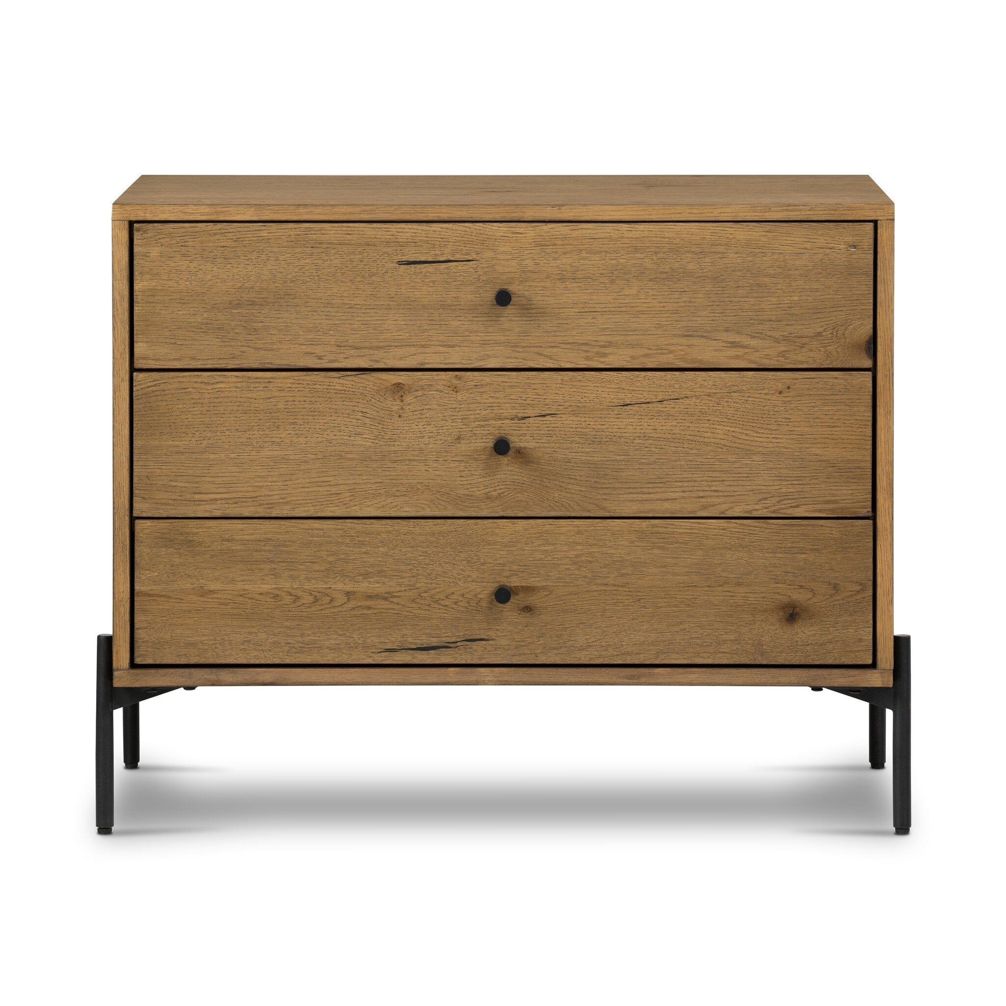 Eaton Large Nightstand, Amber Oak Resin