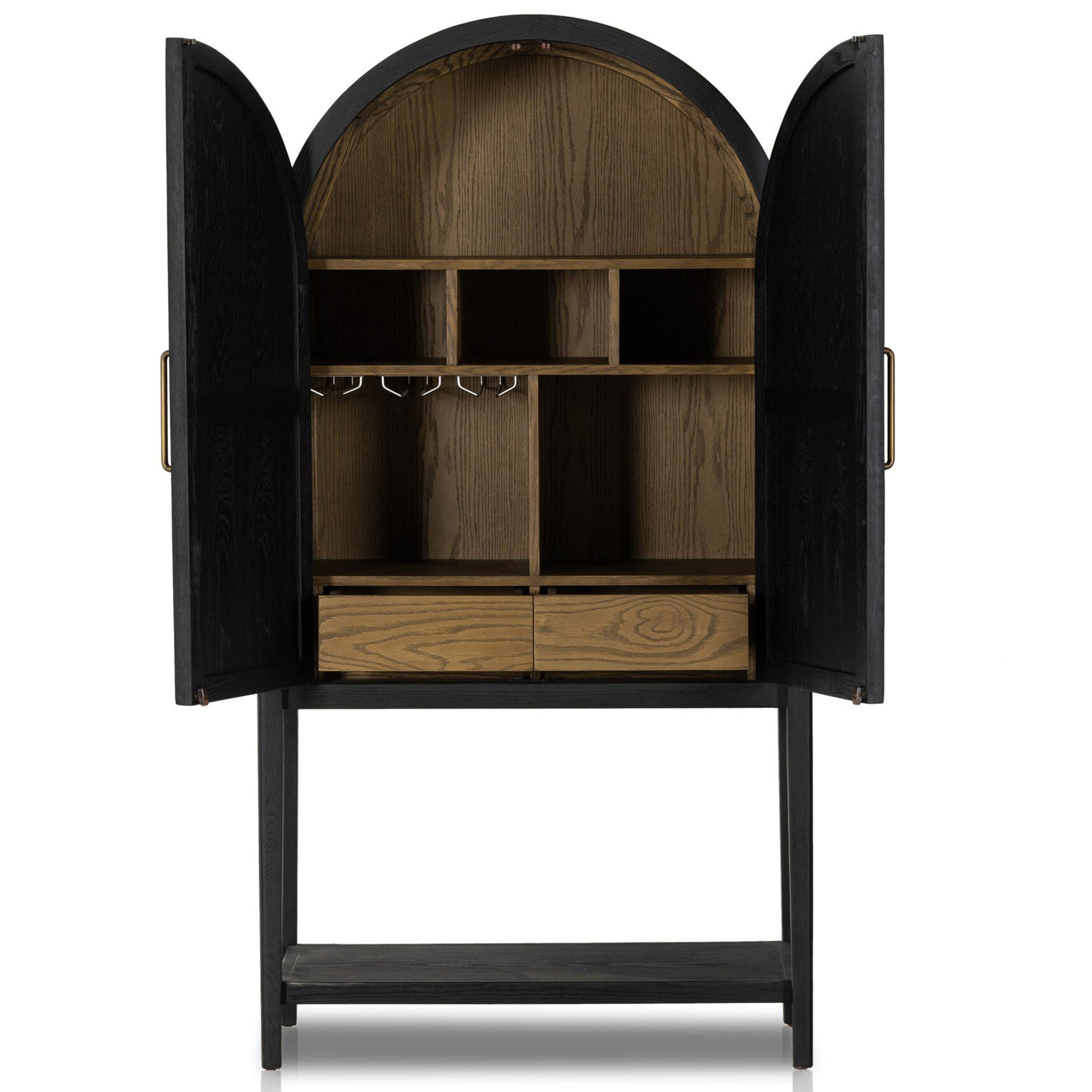 Tolle Bar Cabinet, Drifted Matte Black