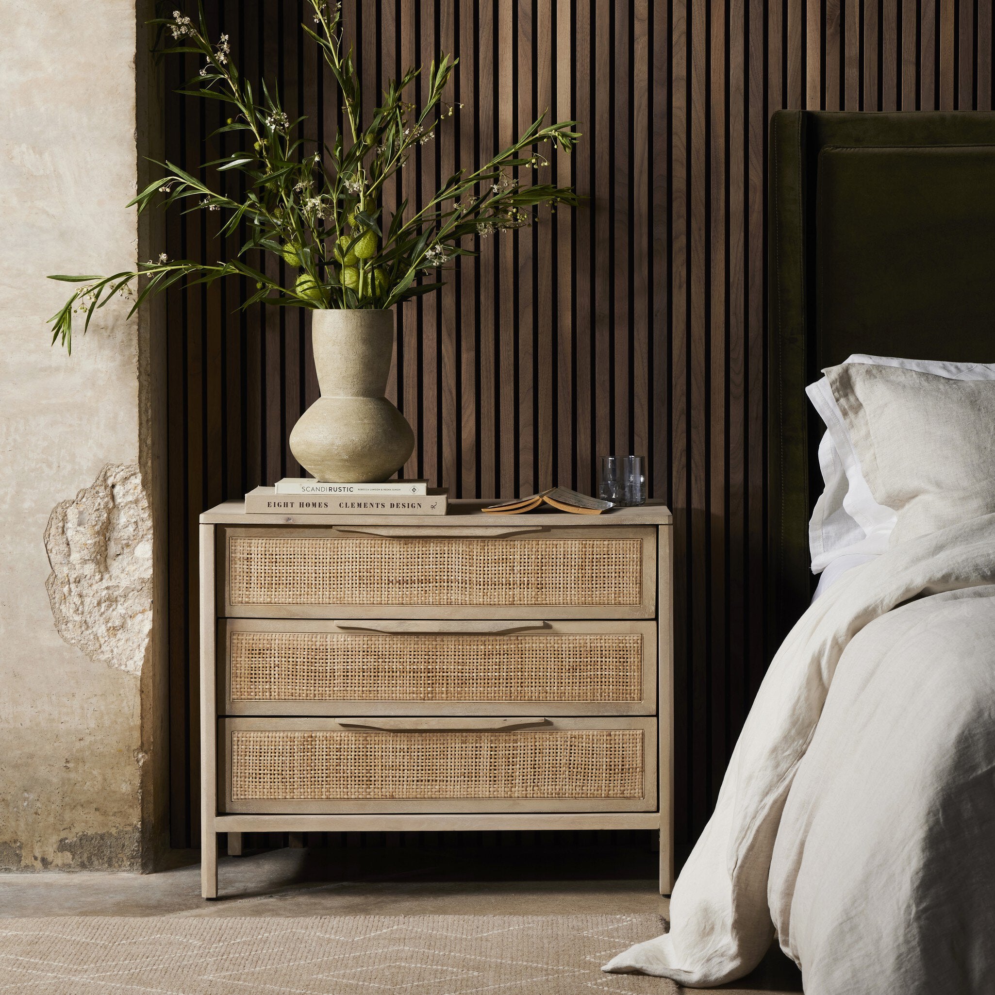Sydney Large Nightstand, Natural Mango