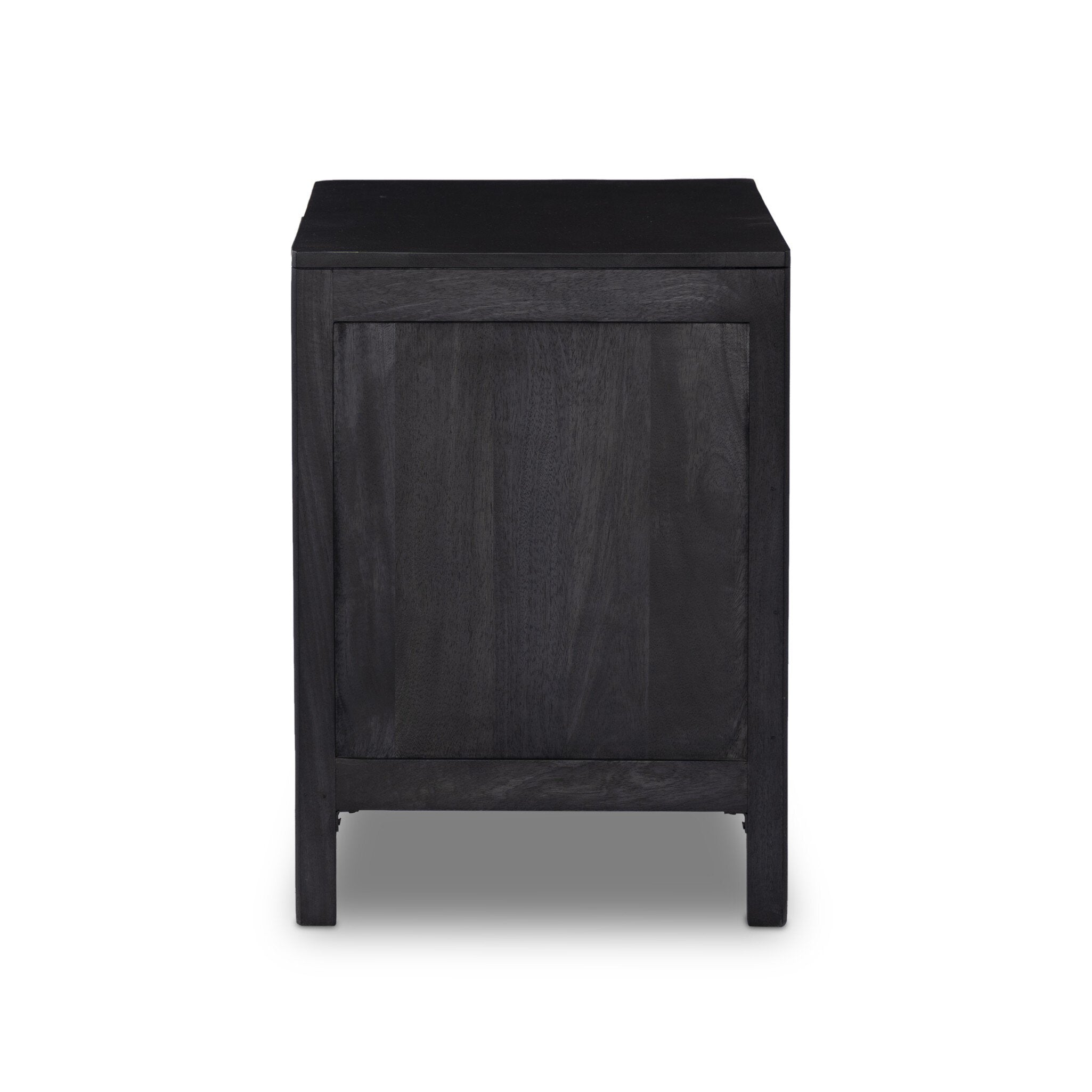 Sydney Large Nightstand, Black Wash/Black Cane