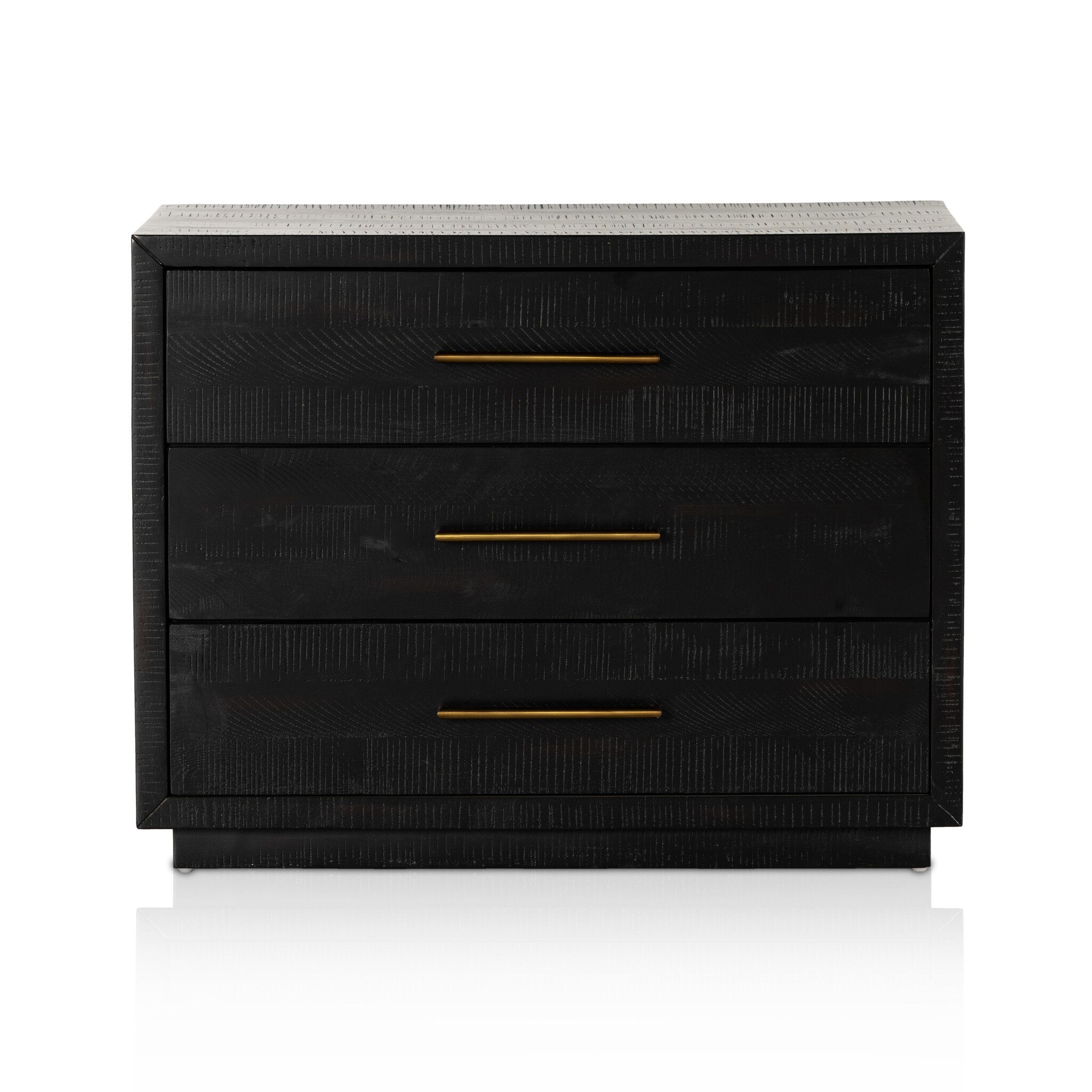 Suki Large Nightstand, Burnished Black