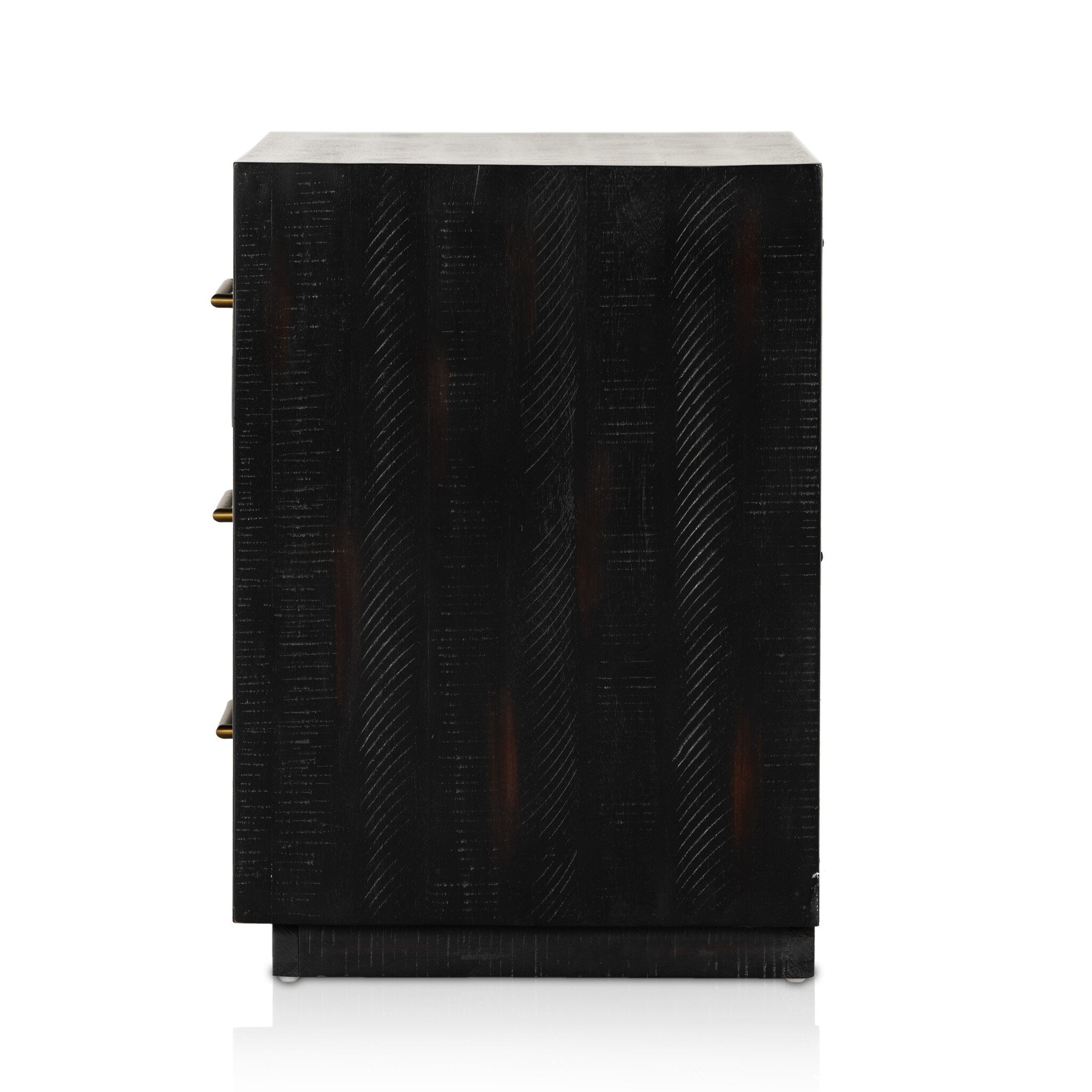 Suki Large Nightstand, Burnished Black