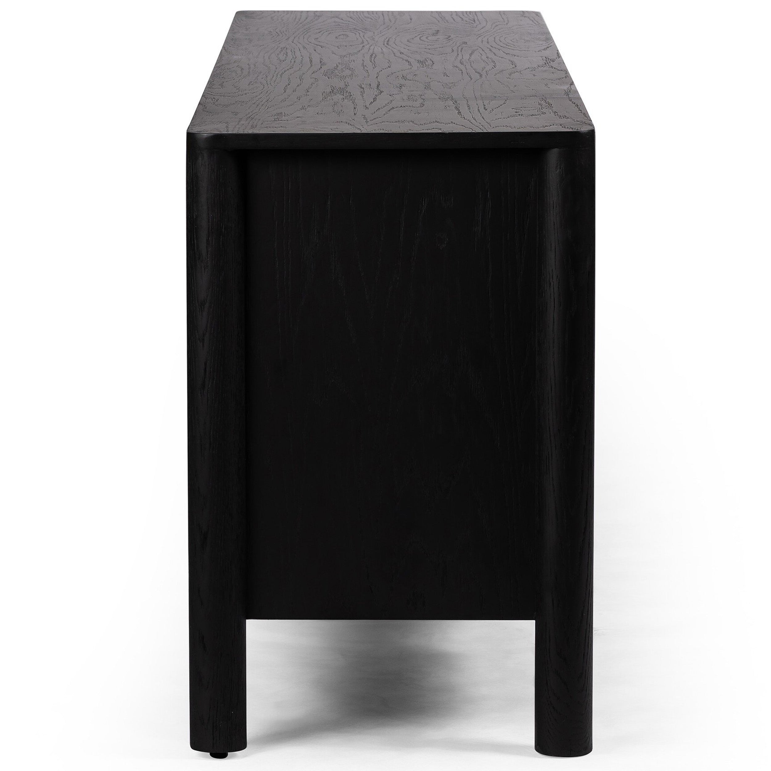 Pollard Media Console, Brushed Ebony Oak Veneer