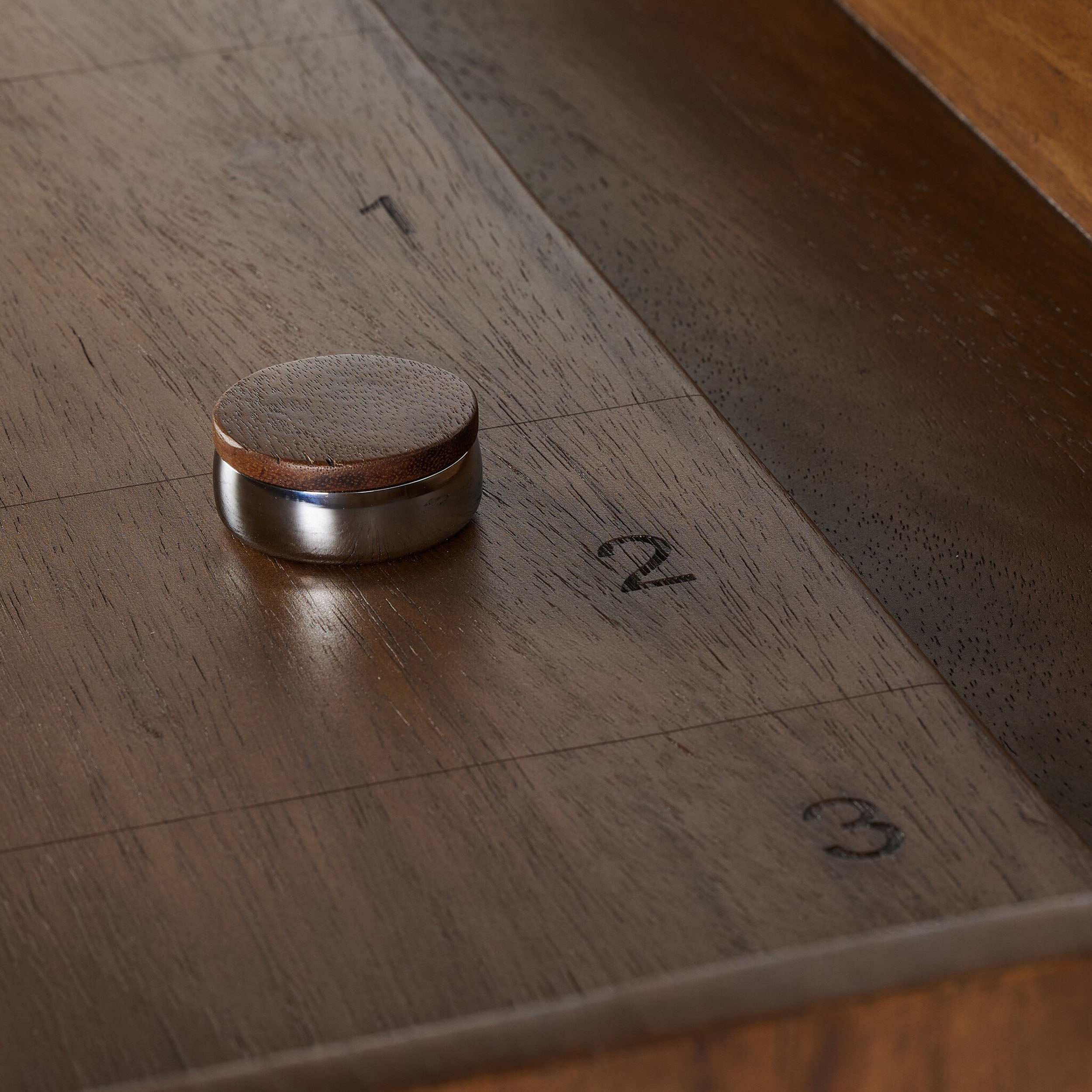 Shuffleboard Table, Natural Brown Guanacaste