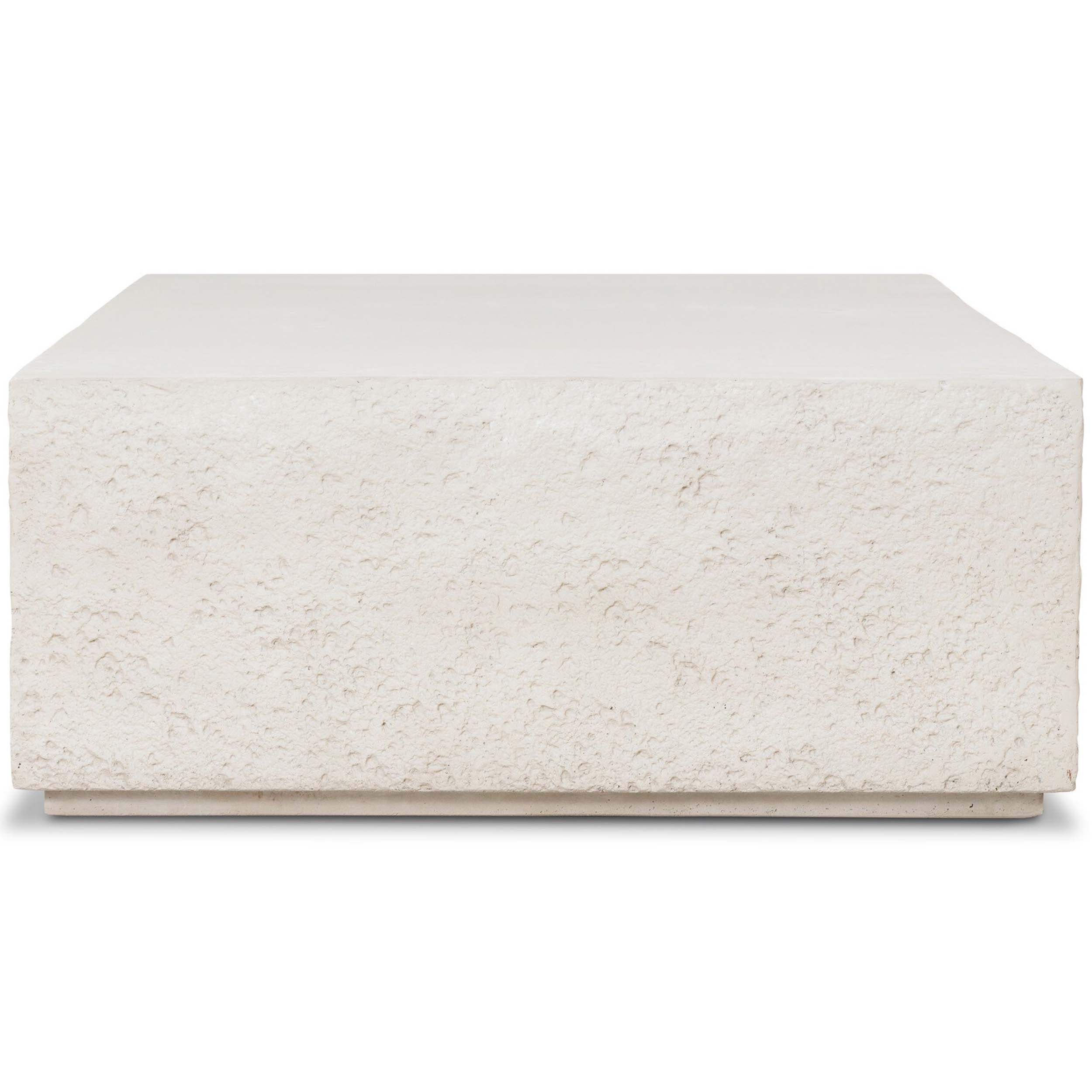Otero Rectangular Outdoor Coffee Table, Matte Stone