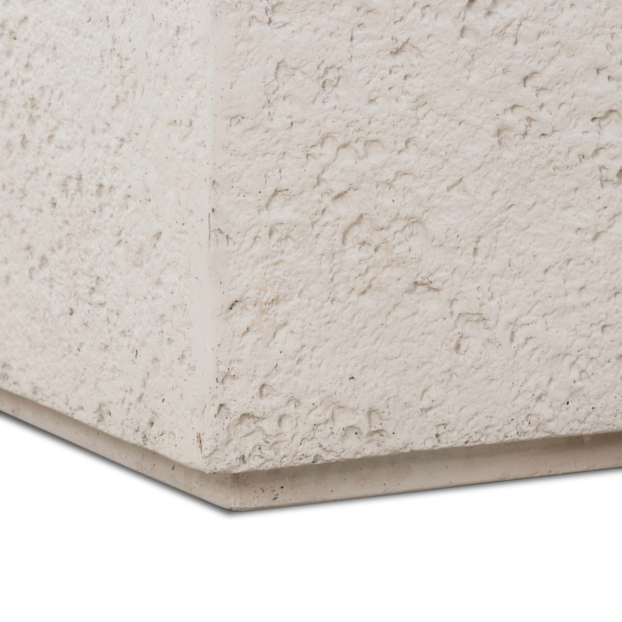 Otero Rectangular Outdoor Coffee Table, Matte Stone