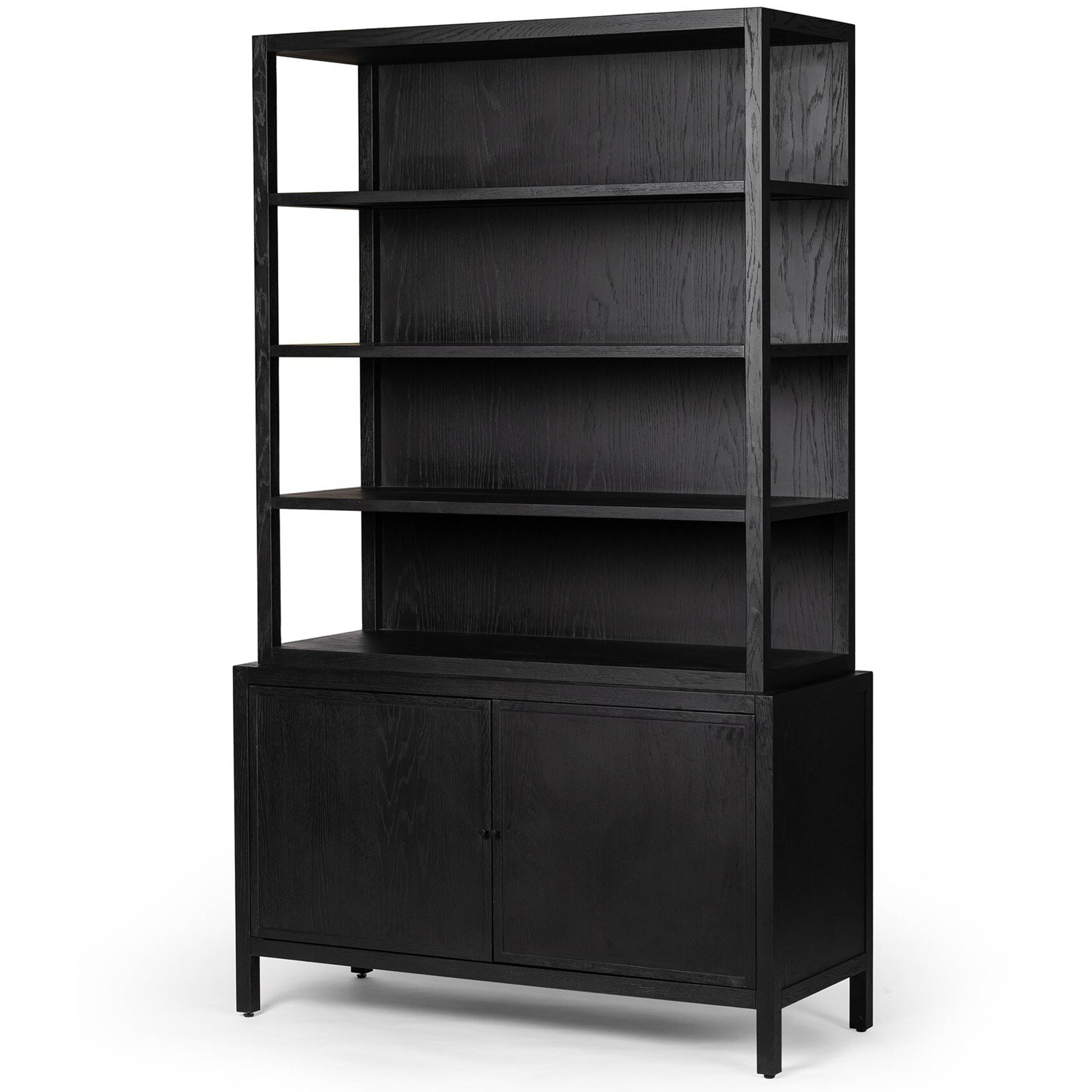 Hopkins Bookcase, Brushed Ebony Oak