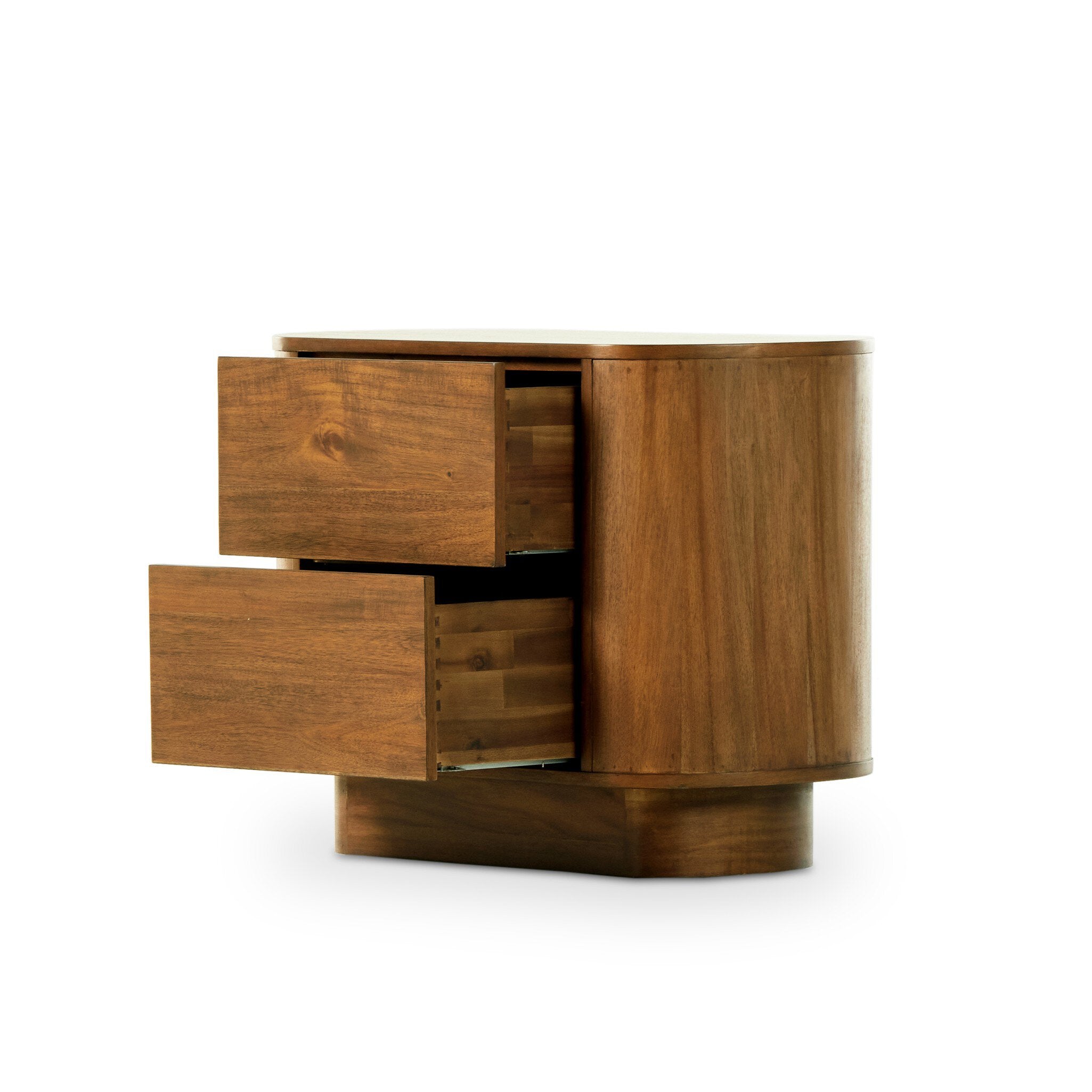 Paden Nightstand, Seasoned Brown Acacia