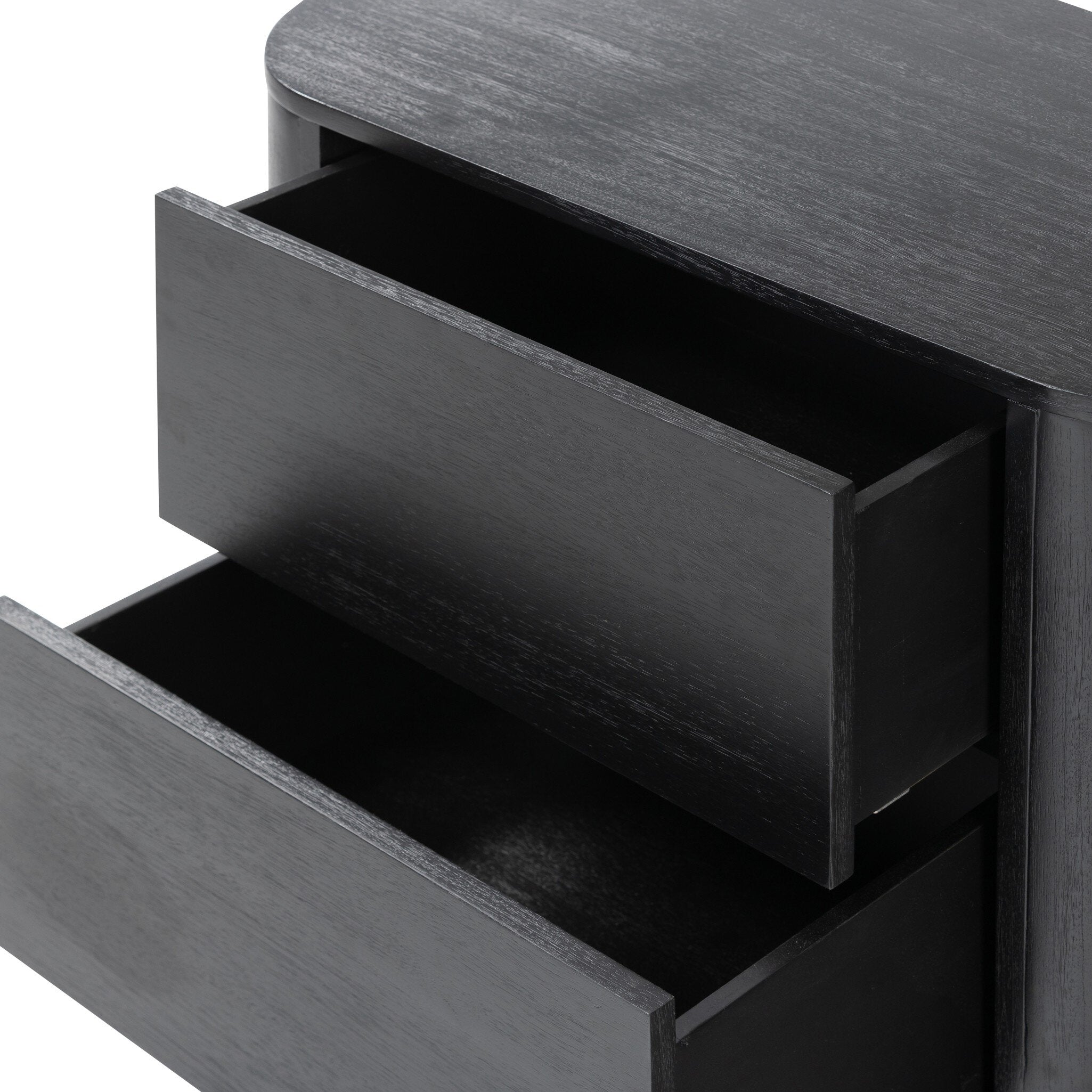 Paden Nightstand, Aged Black Acacia