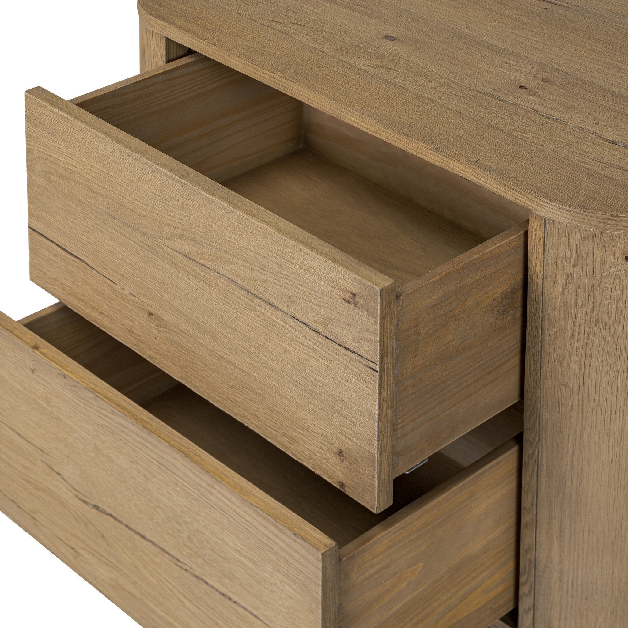 Paden Nightstand, Worn Oak Veneer