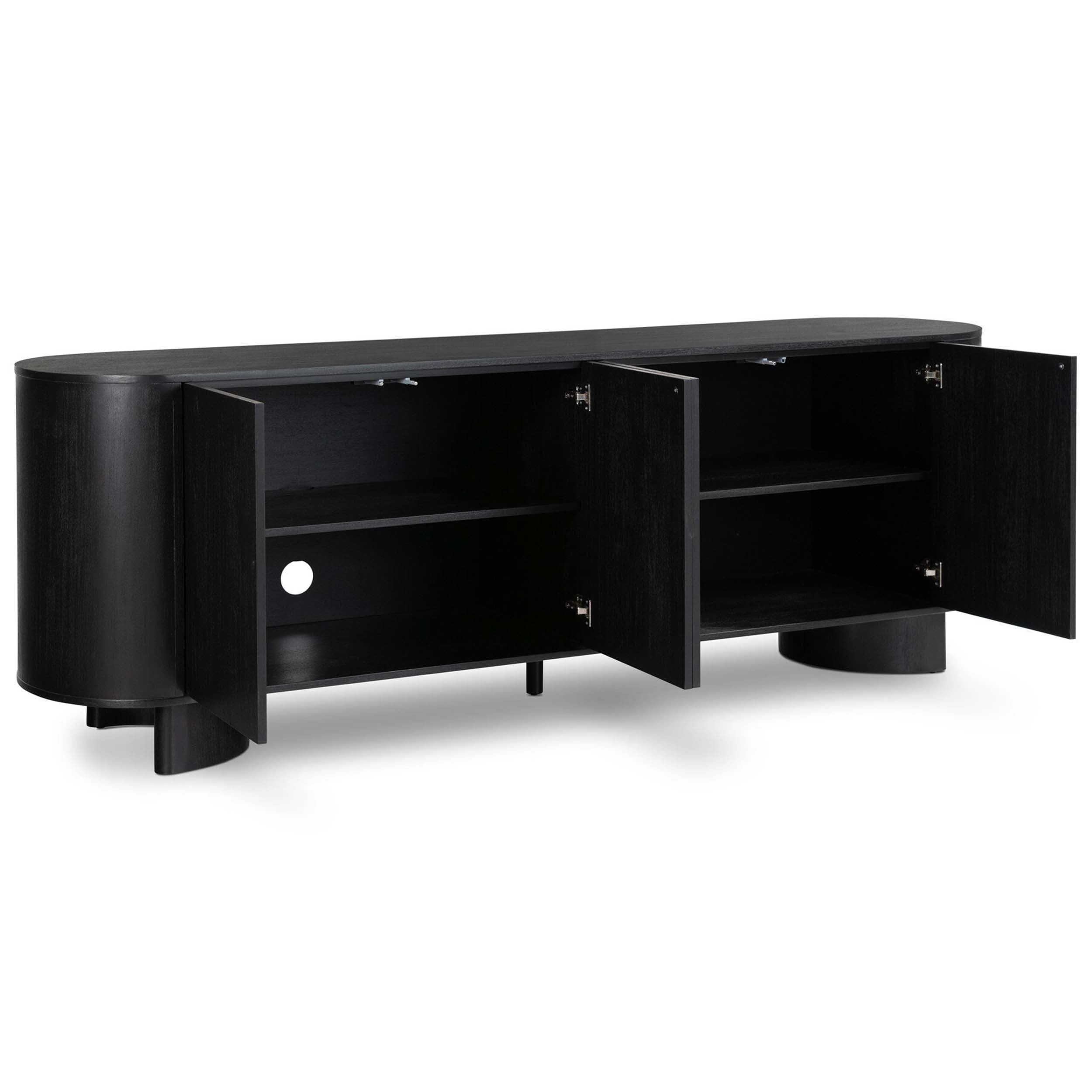 Paden Sideboard, Aged Black Acacia