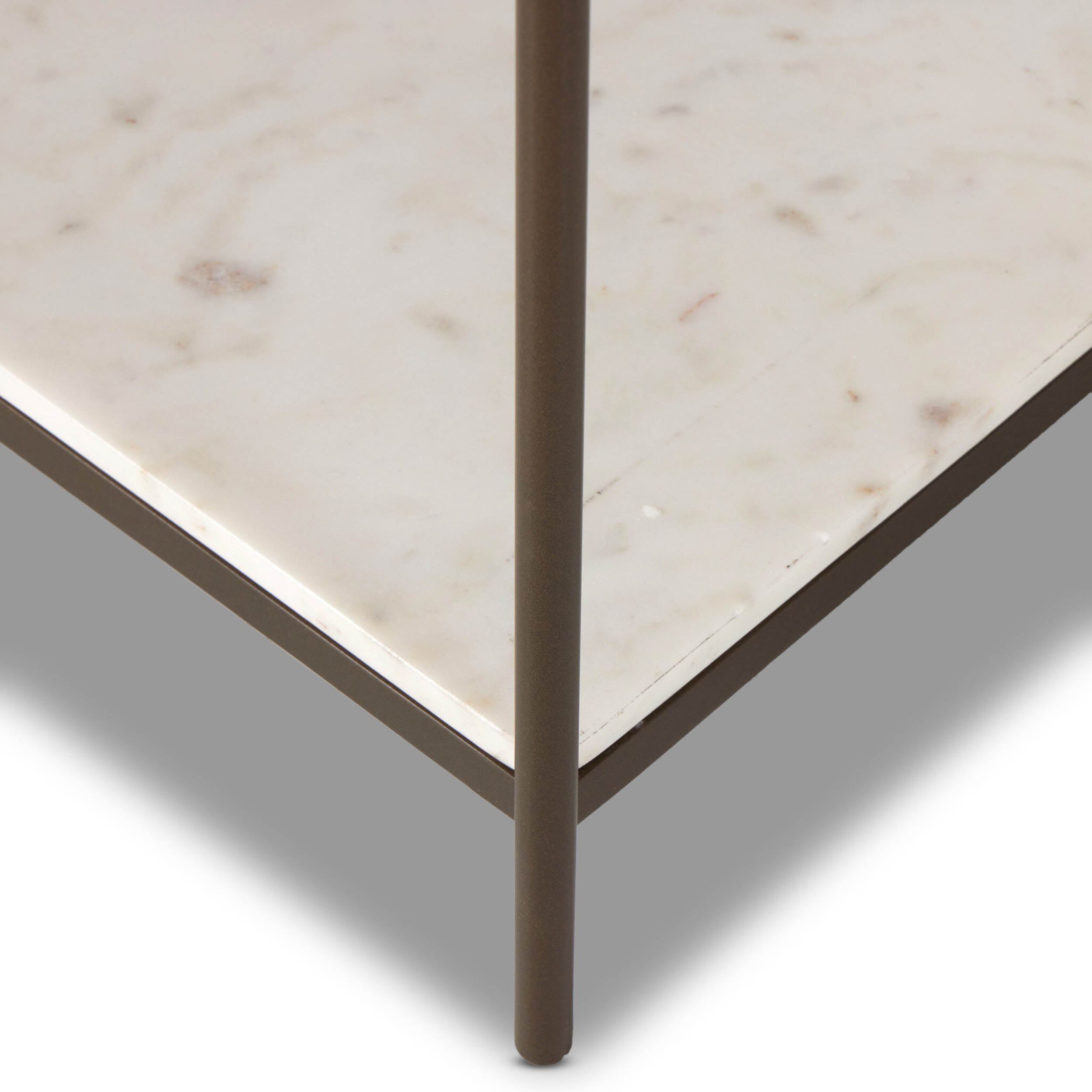 Felix Large Console Table, Antique Brass
