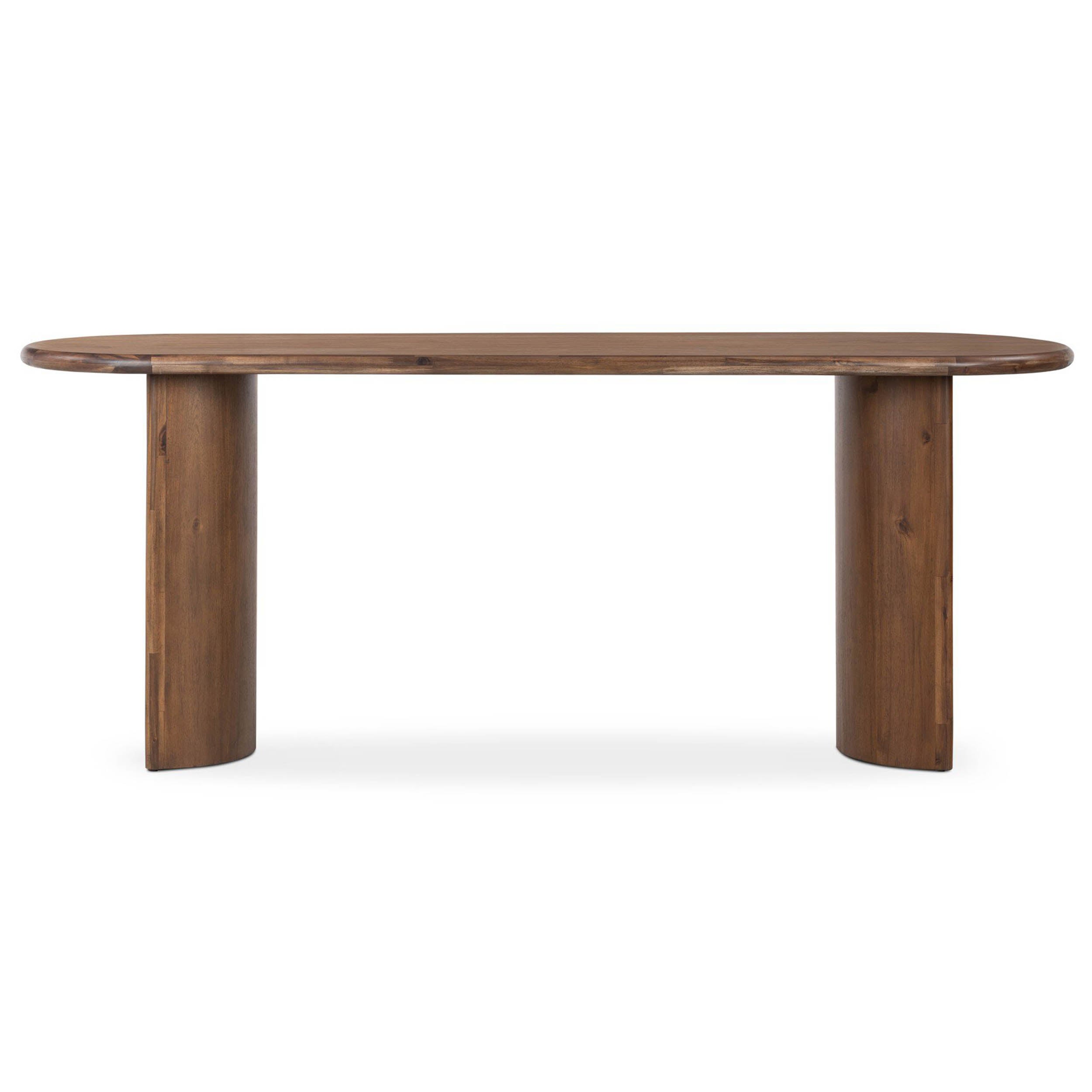 Paden Large Console Table, Seasoned Brown Acacia
