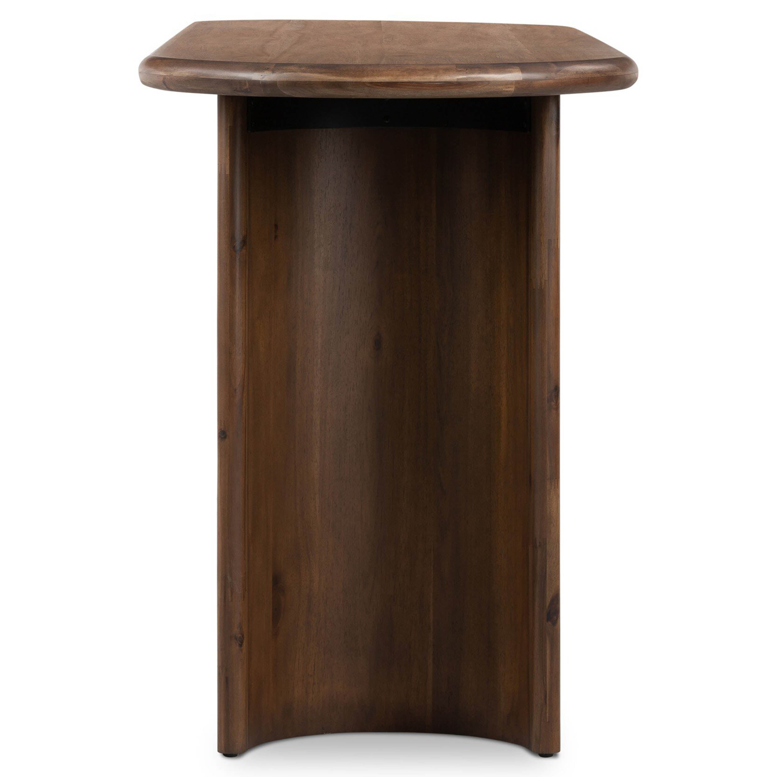 Paden Large Console Table, Seasoned Brown Acacia
