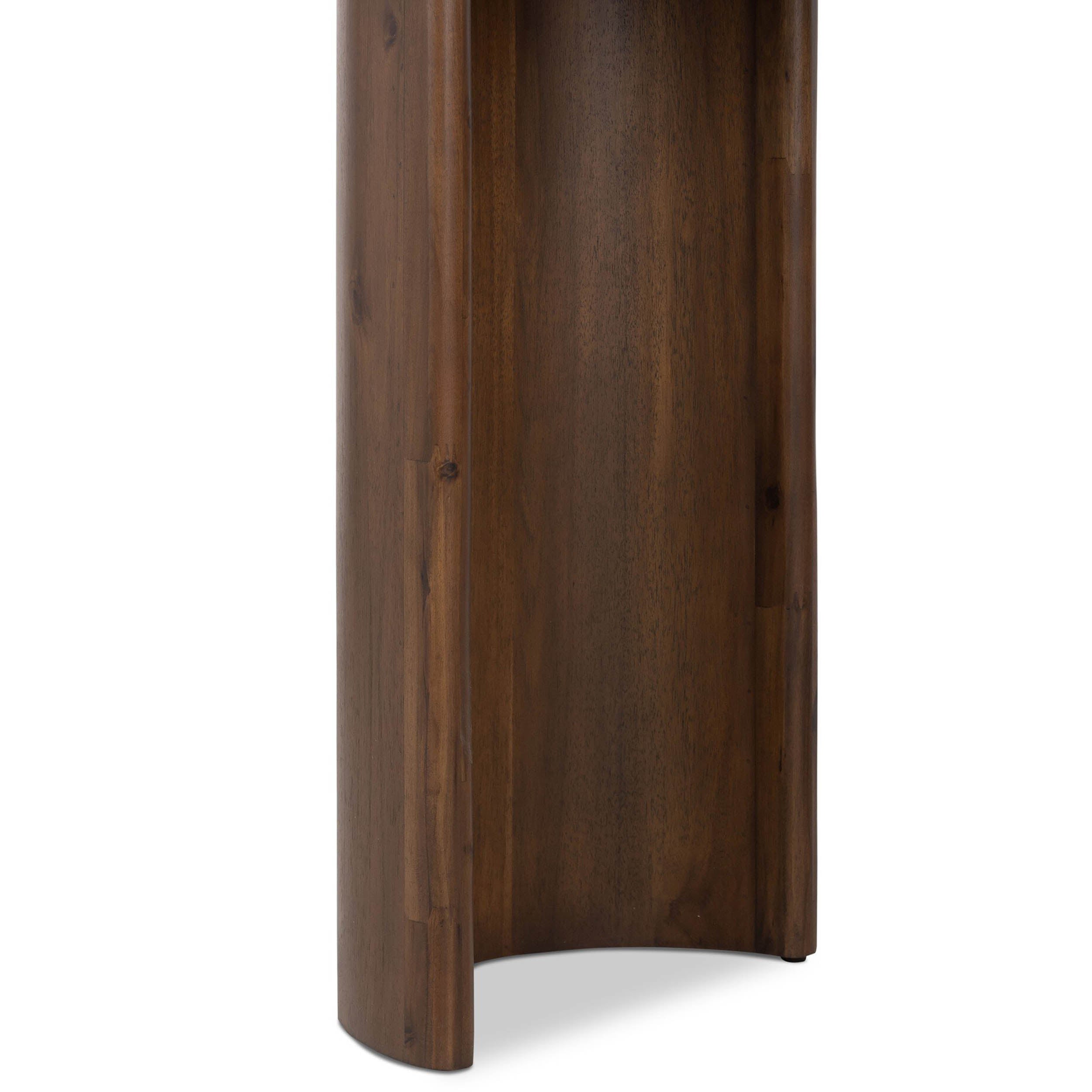 Paden Large Console Table, Seasoned Brown Acacia
