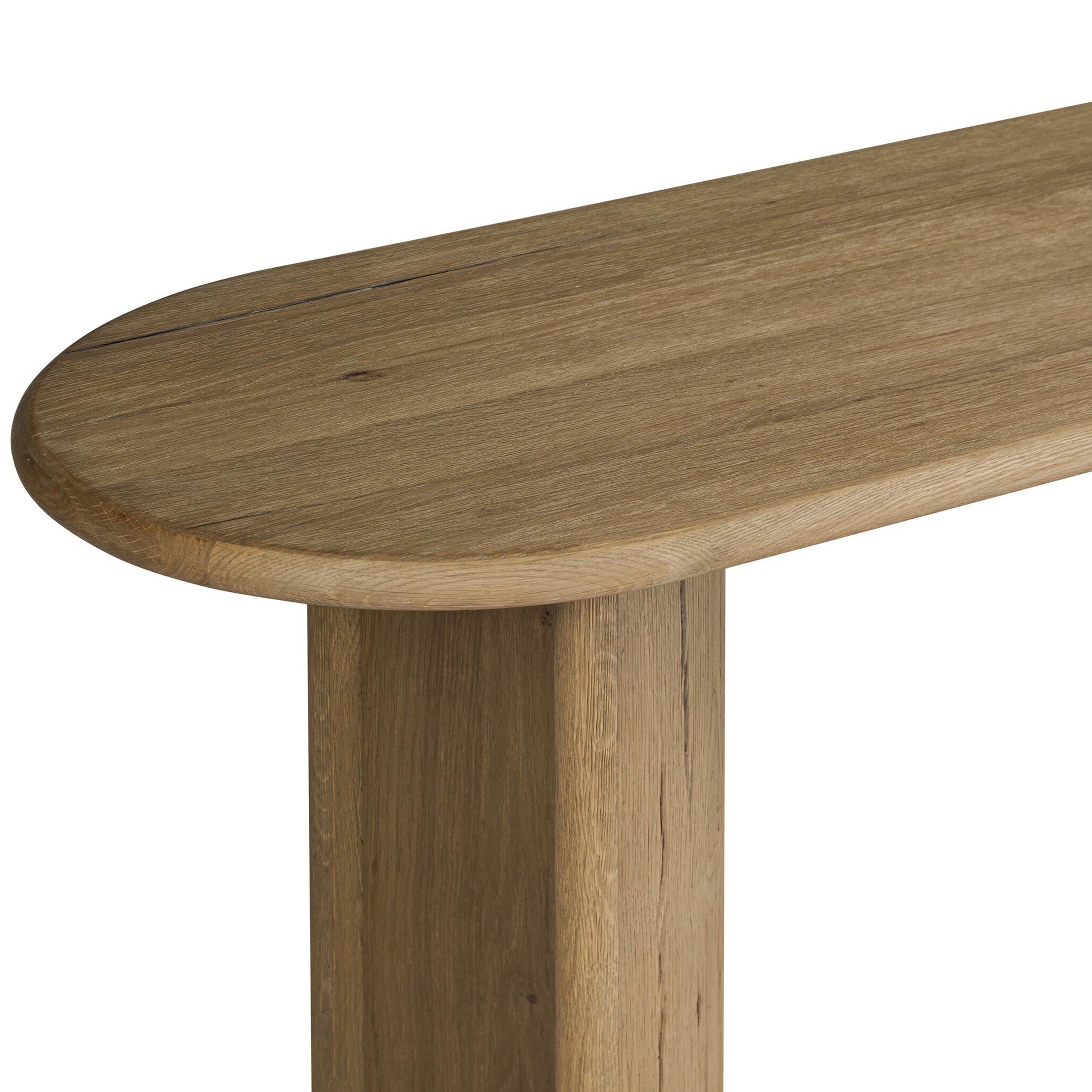 Paden Large Console Table, Worn Oak