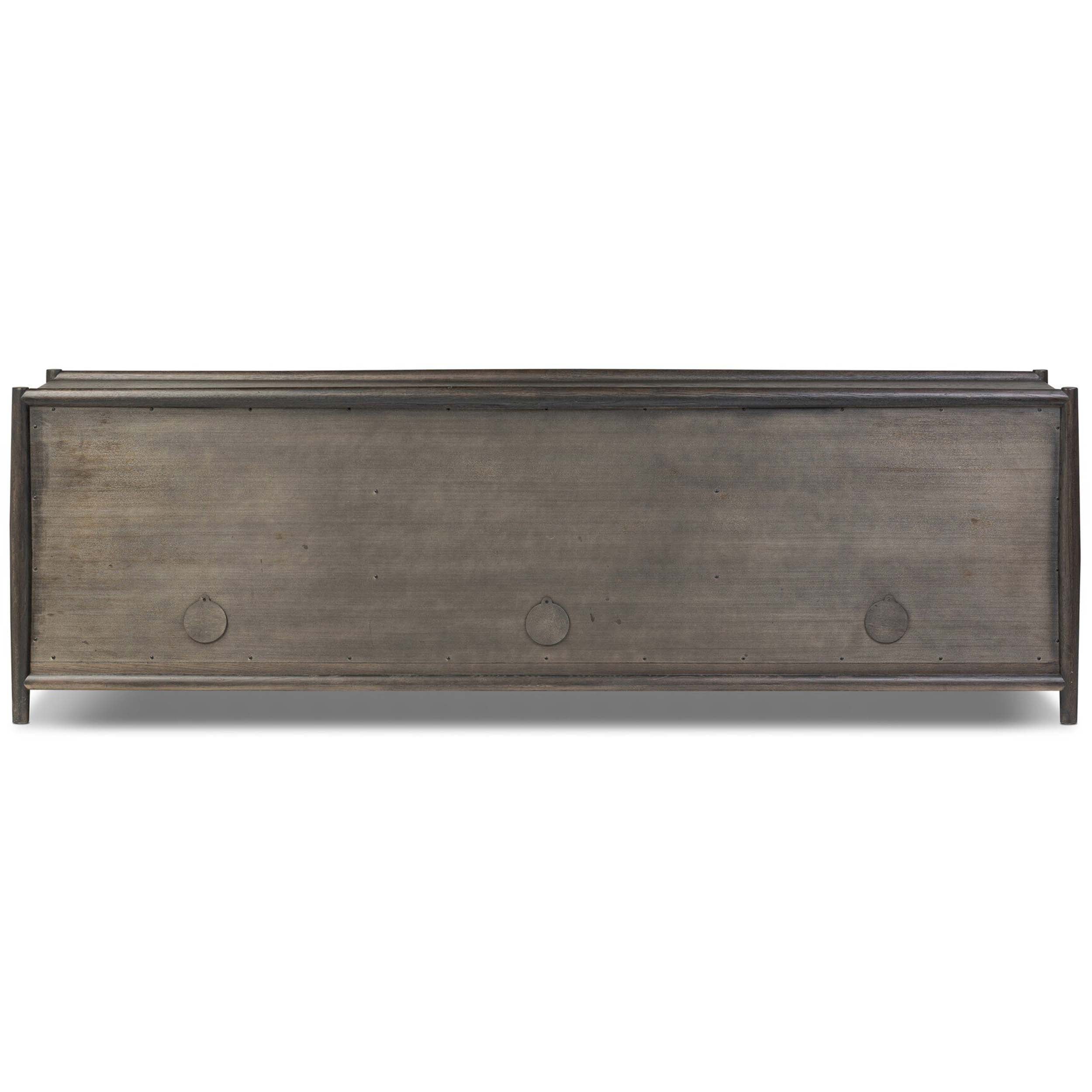 Glenview 6 Door Sideboard, Smoked Black Resawn Oak