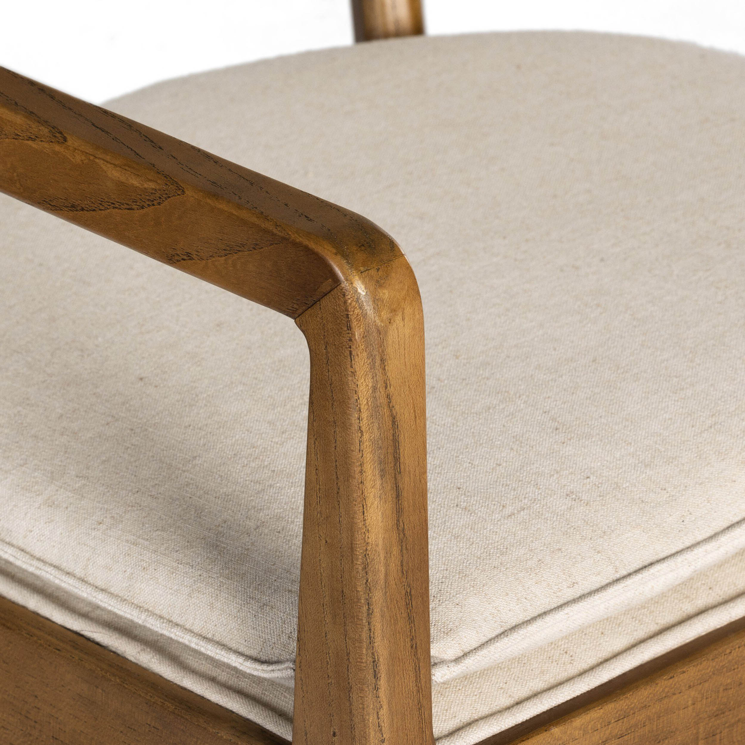 Britt Dining Armchair, Savile Flax, Toasted Nettlewood