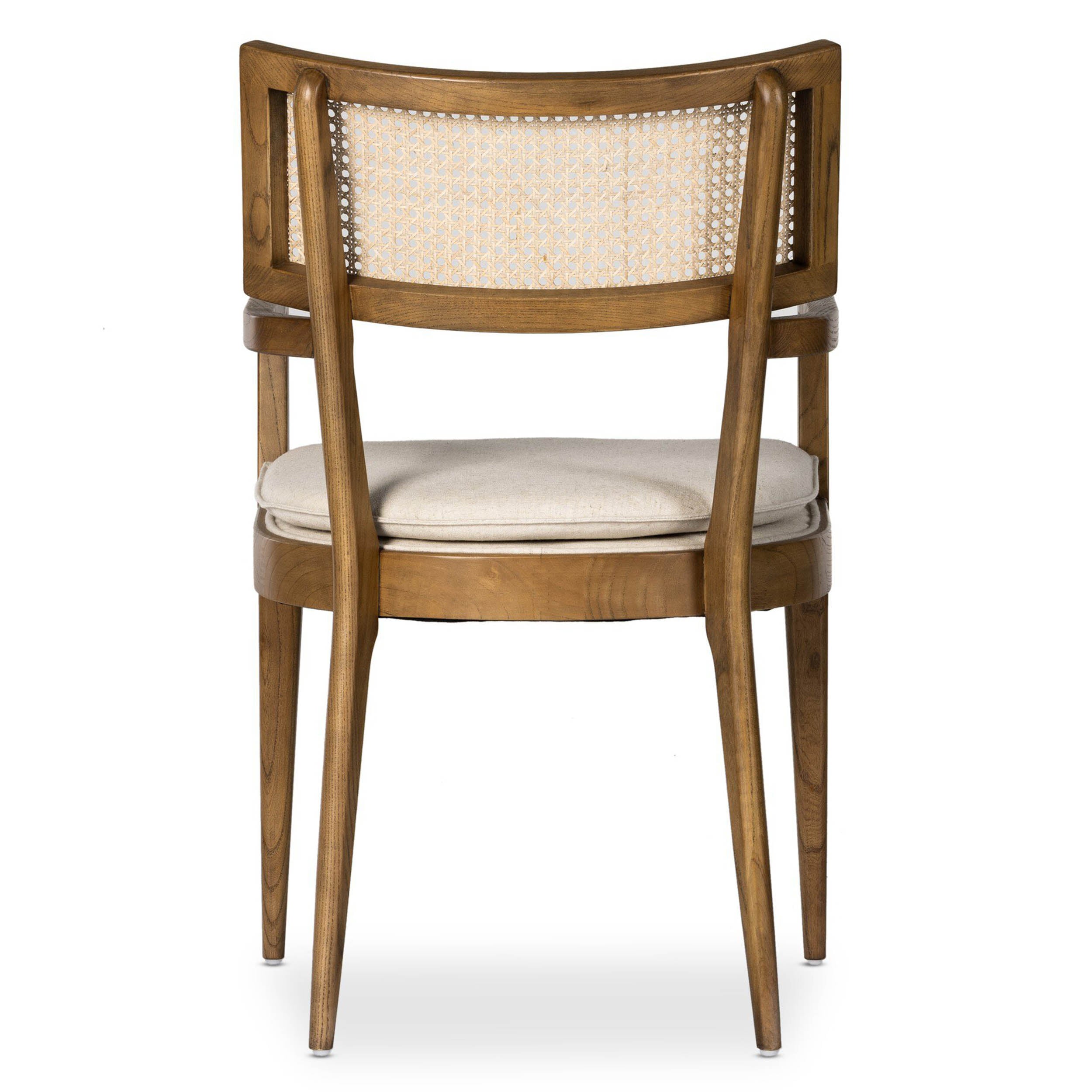 Britt Dining Armchair, Savile Flax, Toasted Nettlewood
