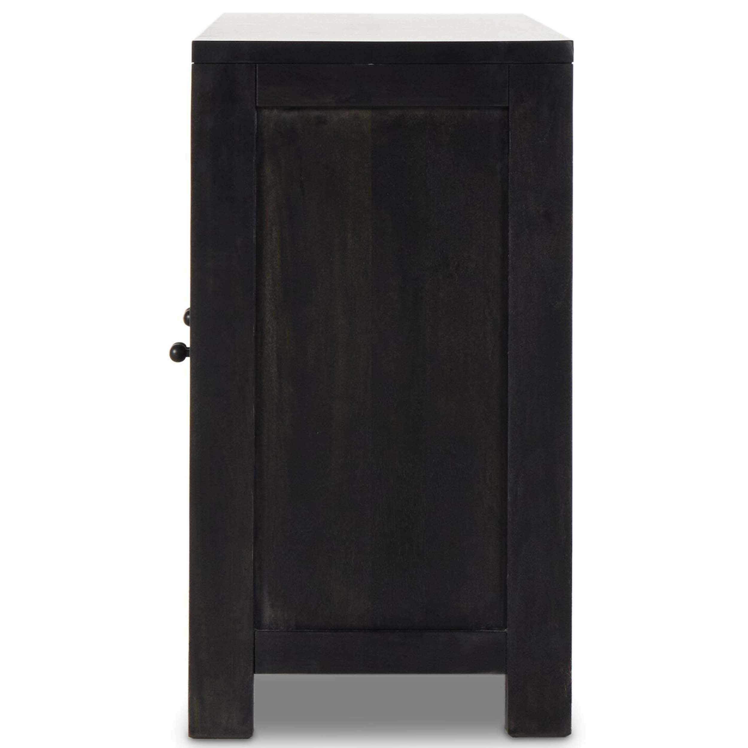 Tilda 6 Door Sideboard, Black Wash Mango
